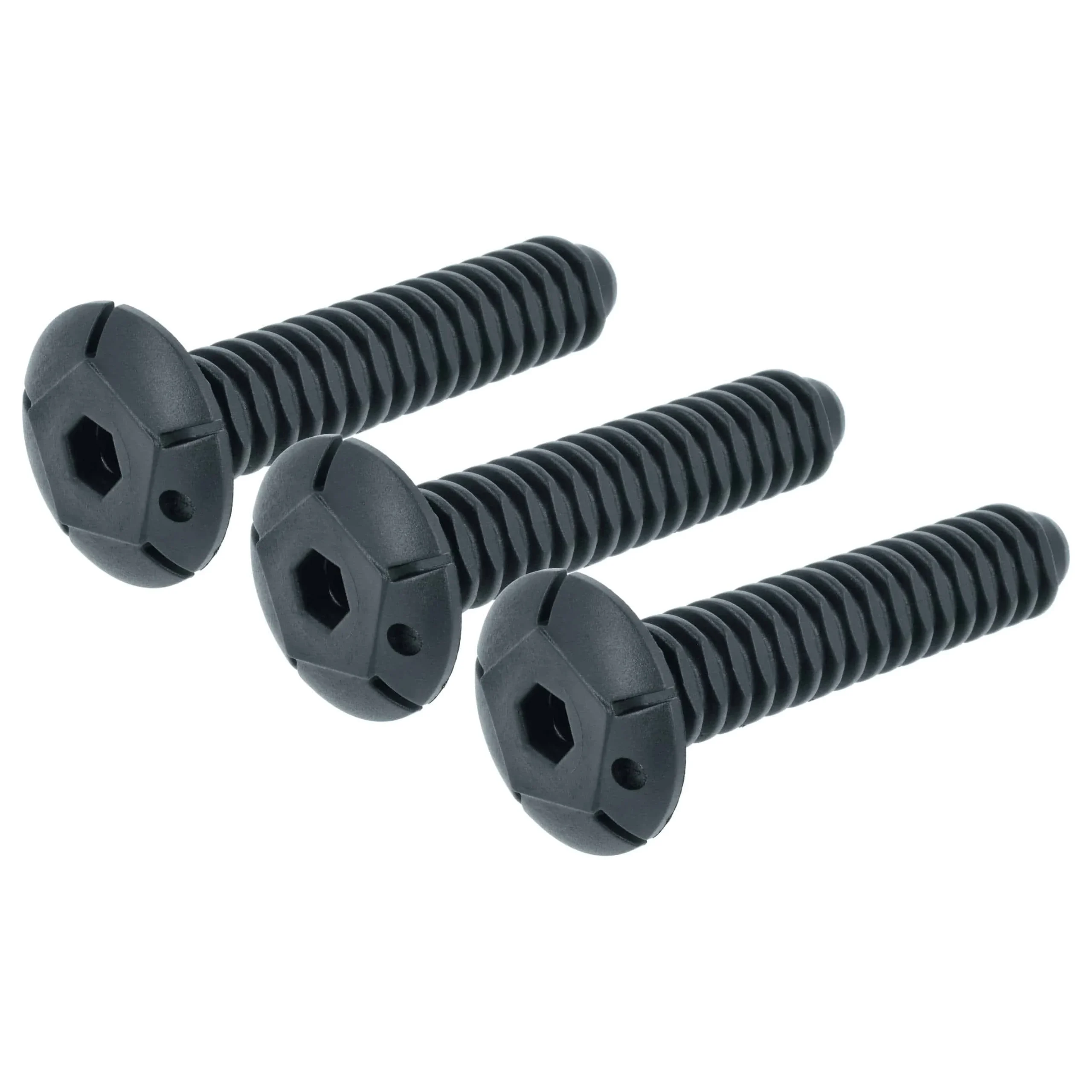 3x Pied réglable remplace Ariston C00340804 pour lave-vaisselle - 11 cm, noir