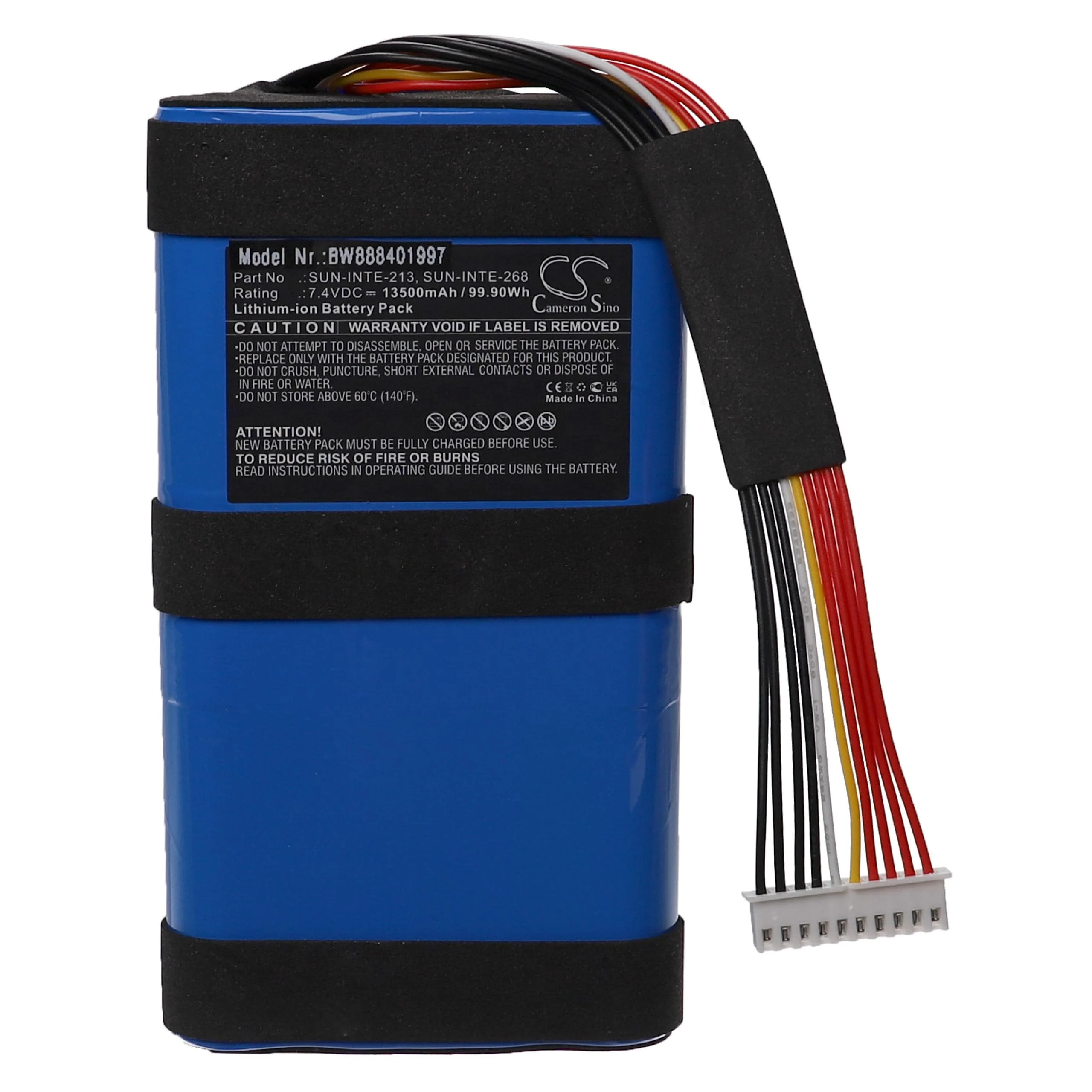 Batterie remplace JBL SUN-INTE-268, SUN-INTE-213 enceinte JBL - 13500mAh 7,4V Li-ion