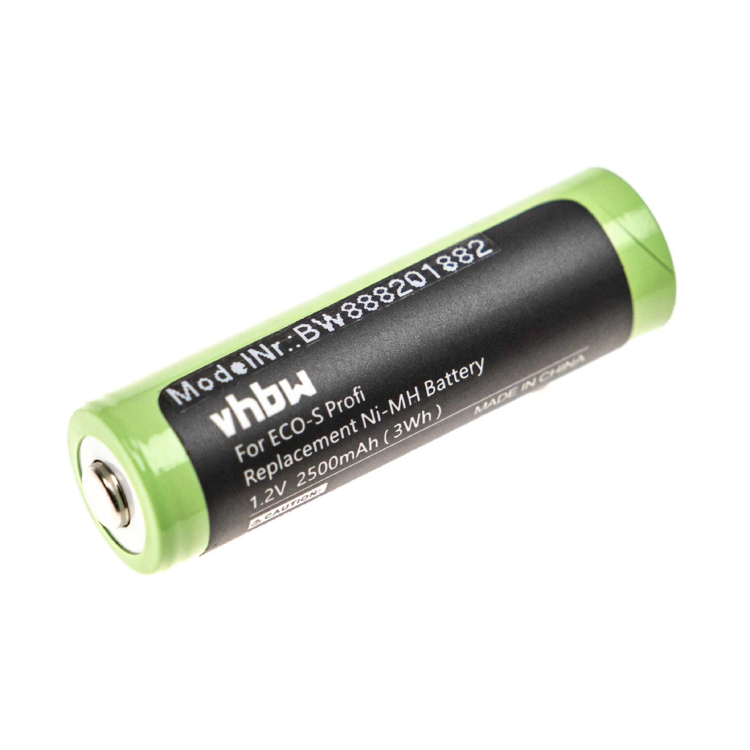 Batterie pour rasoir électrique Tondeo ECO-S - 2500mAh 1,2V NiMH