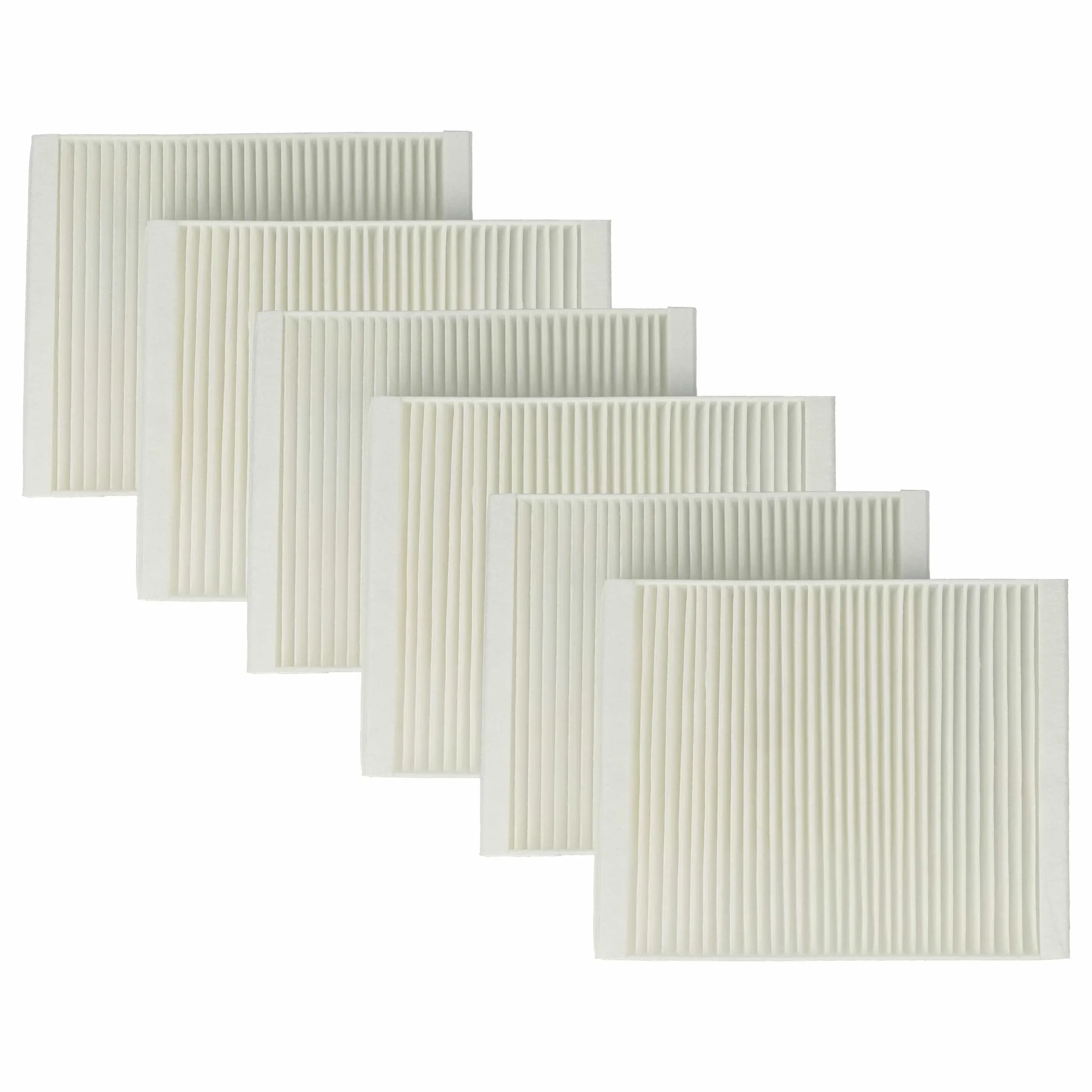 6x Filtre à air remplace Lunos 040109, 040 109 pour aération Lunos - Classe filtre M5, blanc
