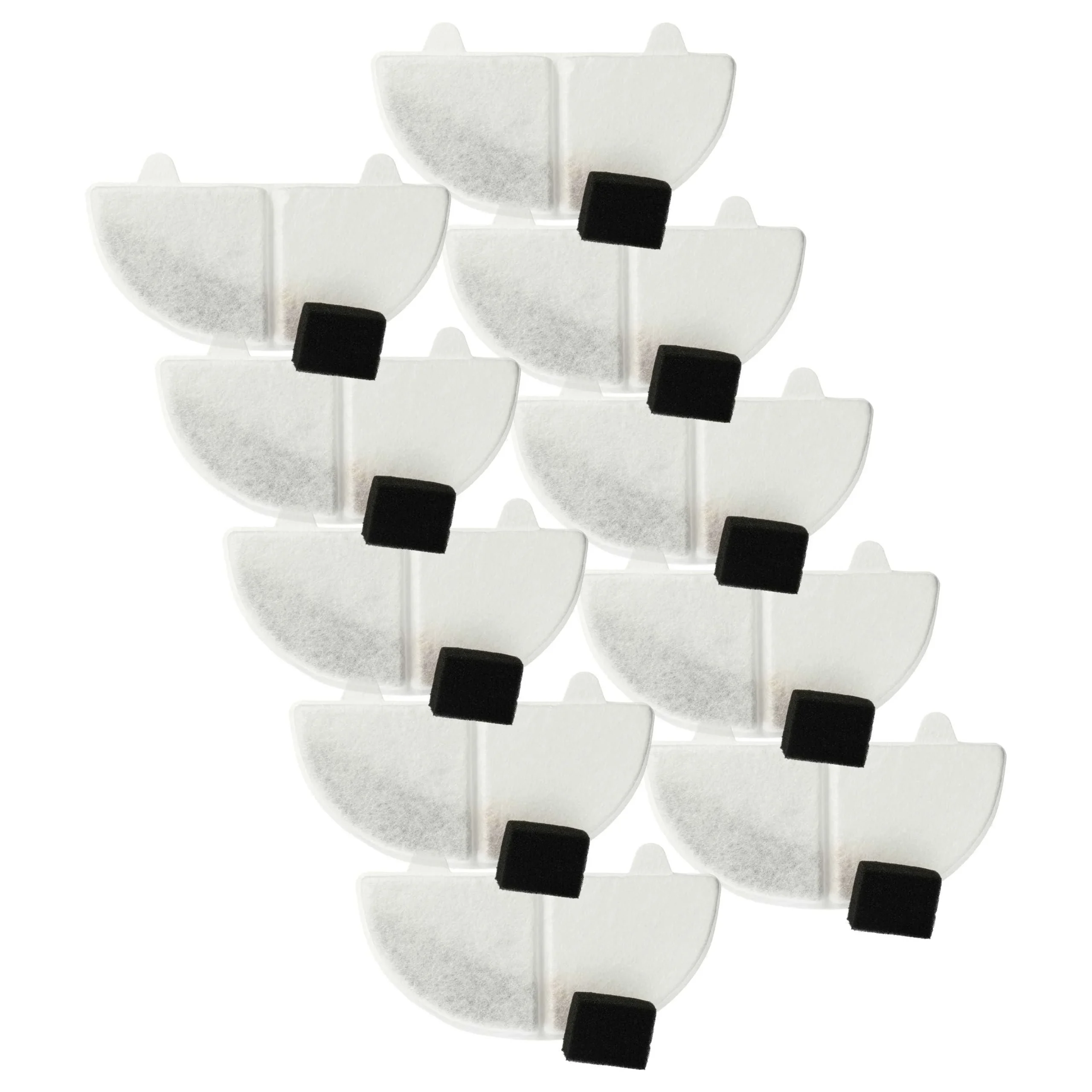 10x Filtre pour fontaine à eau HomeRunPet CF2, WF20 - Filtre à eau + filtre de pompe