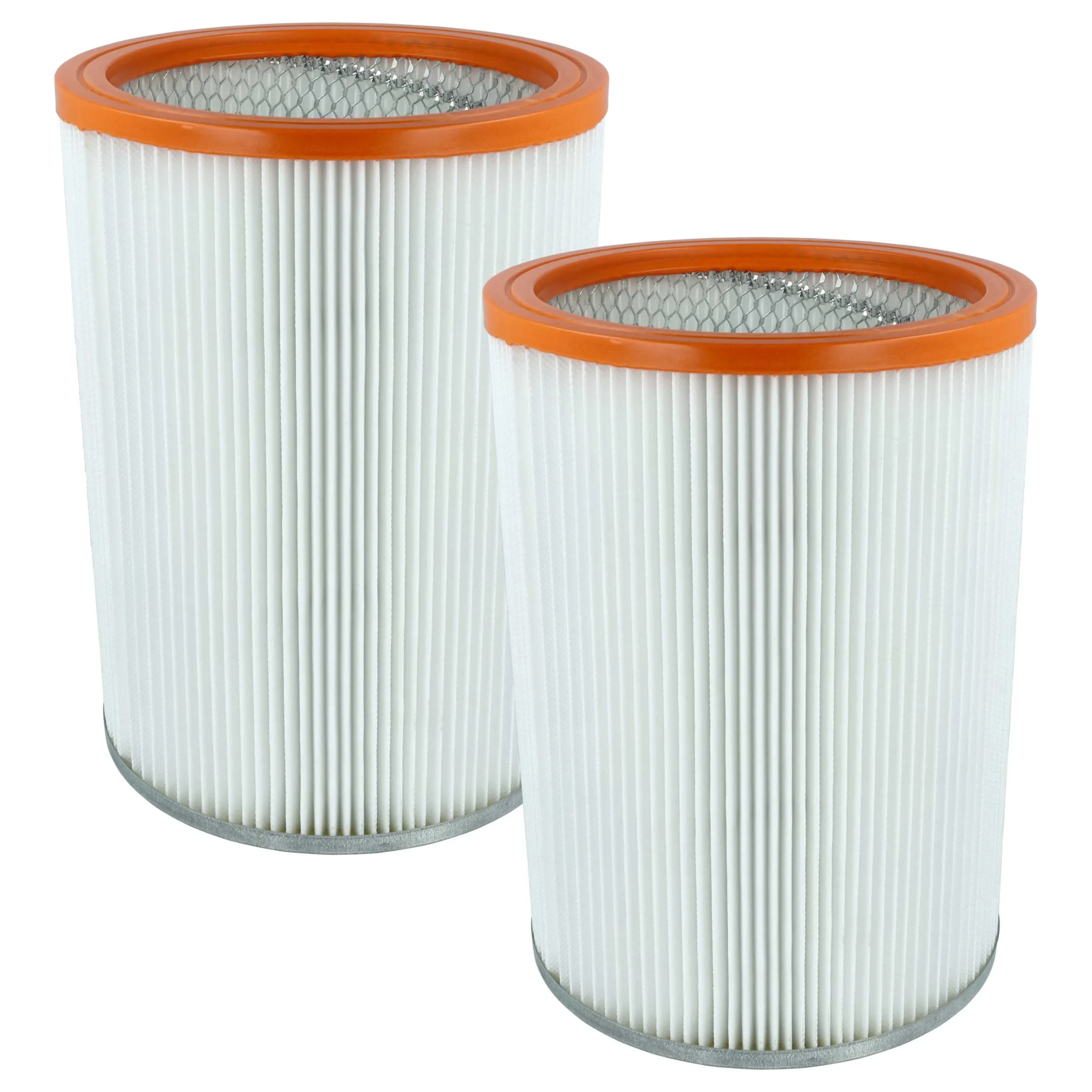 2x Filtre remplace Nilfisk R 637/1 pour aspirateur WAP - Cartouche Filtre F7, orange / blanc