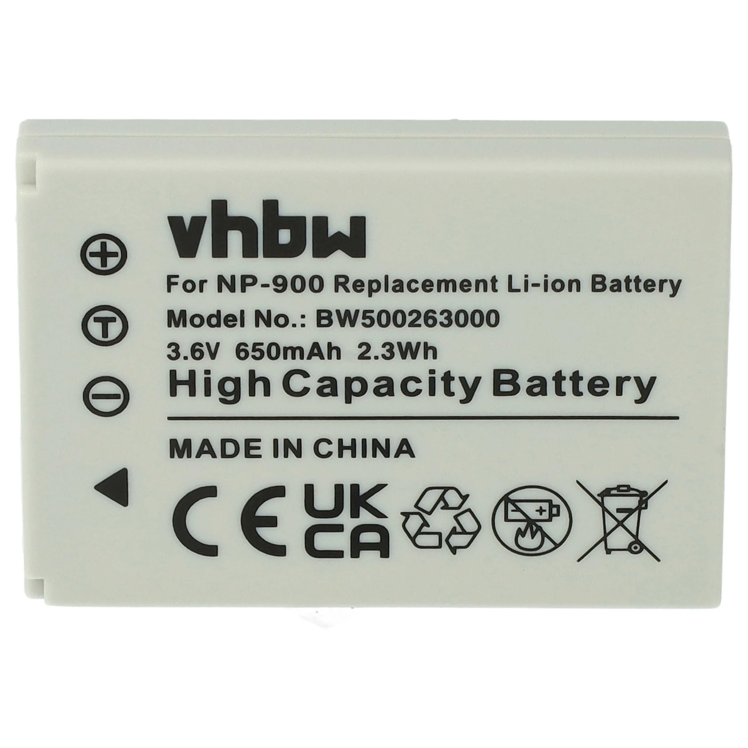 Batterie remplace Avant BATS4 pour appareil photo TCM- 650mAh 3,6V Li-ion