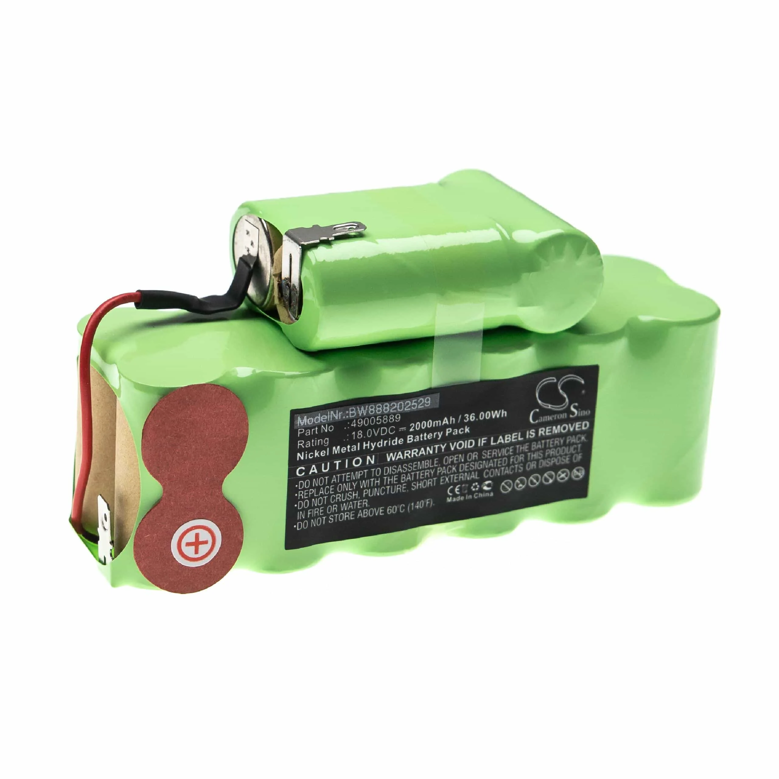 Batterie remplace Hoover 49005889 pour aspirateur Hoover - 2000mAh 18V NiMH