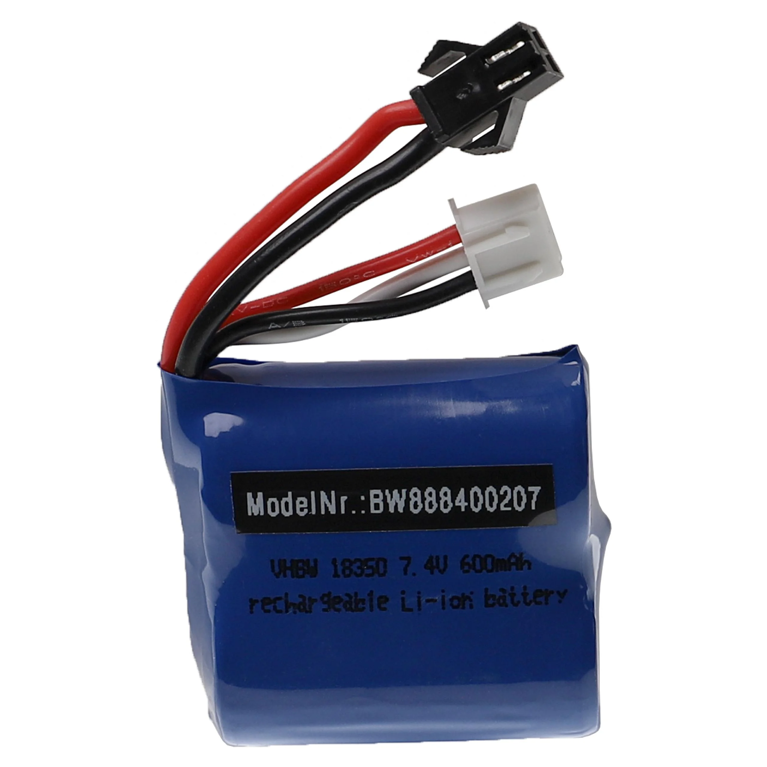 Batterie modèle radio-télécommandé - 600mAh 7,4V Li-ion, SM-2P