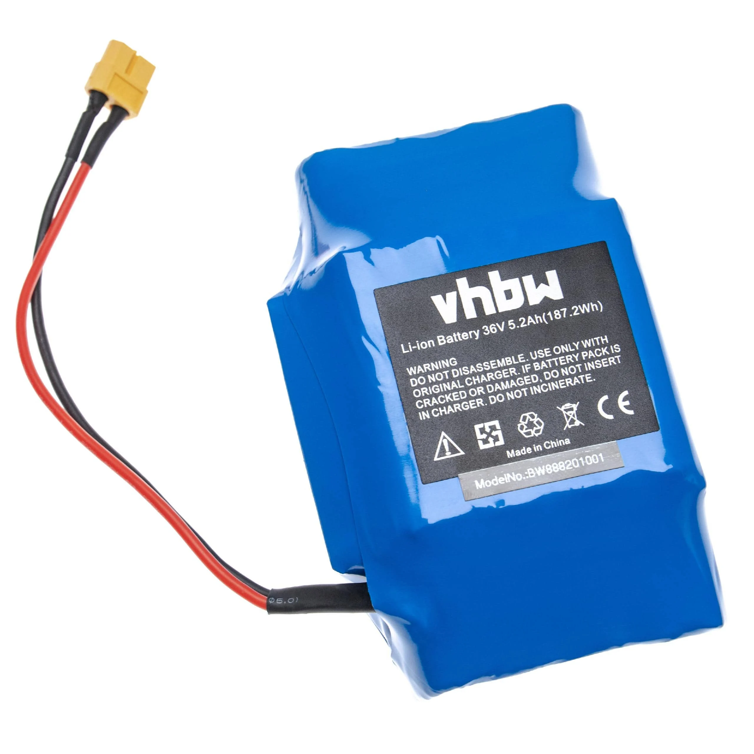 Batterie remplace Bluewheel 10IXR19/65-2, HPK-11 gyropode - 5200mAh 36V Li-ion + câble