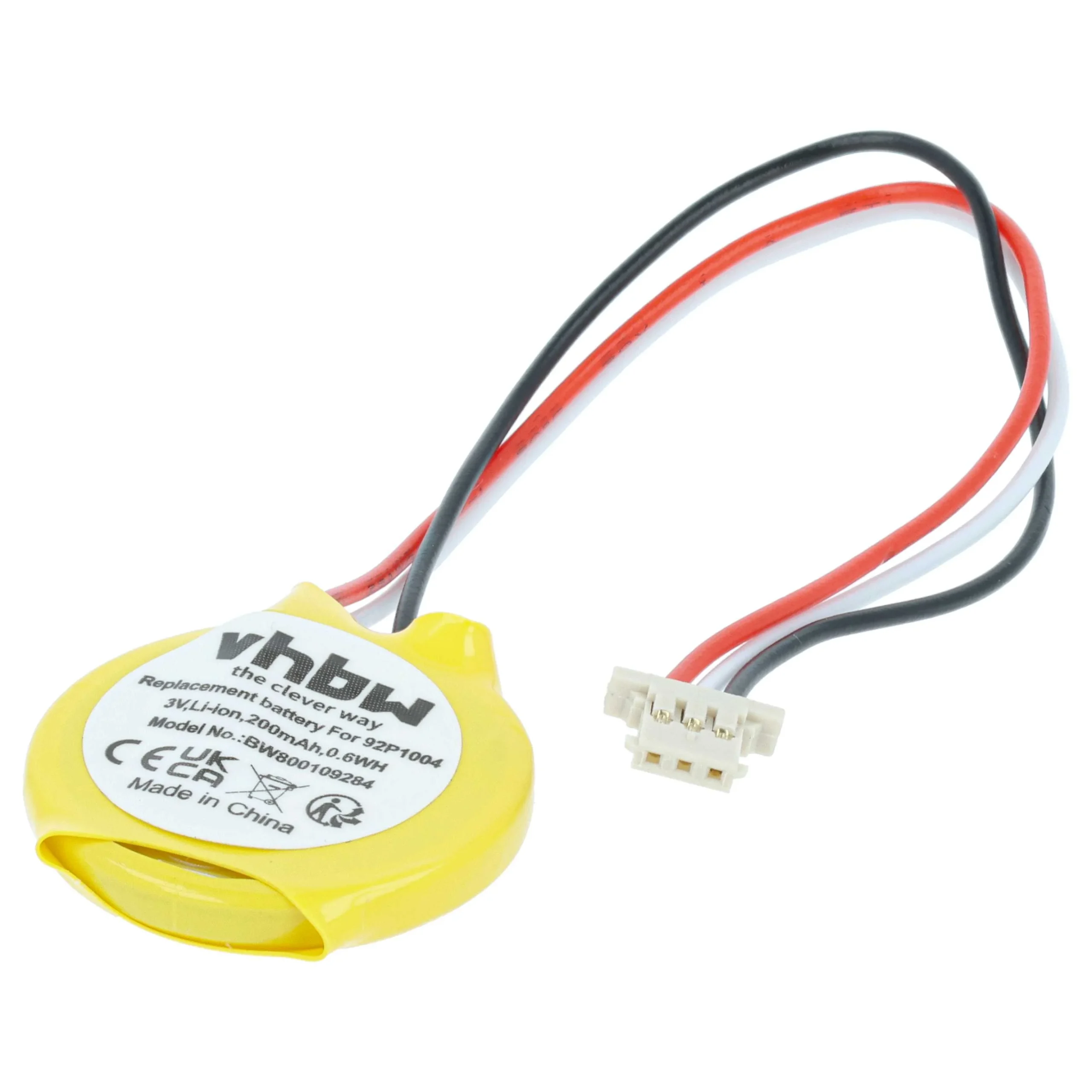 Pile remplace Lenovo 23.2004.181, 92P1004 pour BIOS Lenovo - 200mAh 3V Li-ion