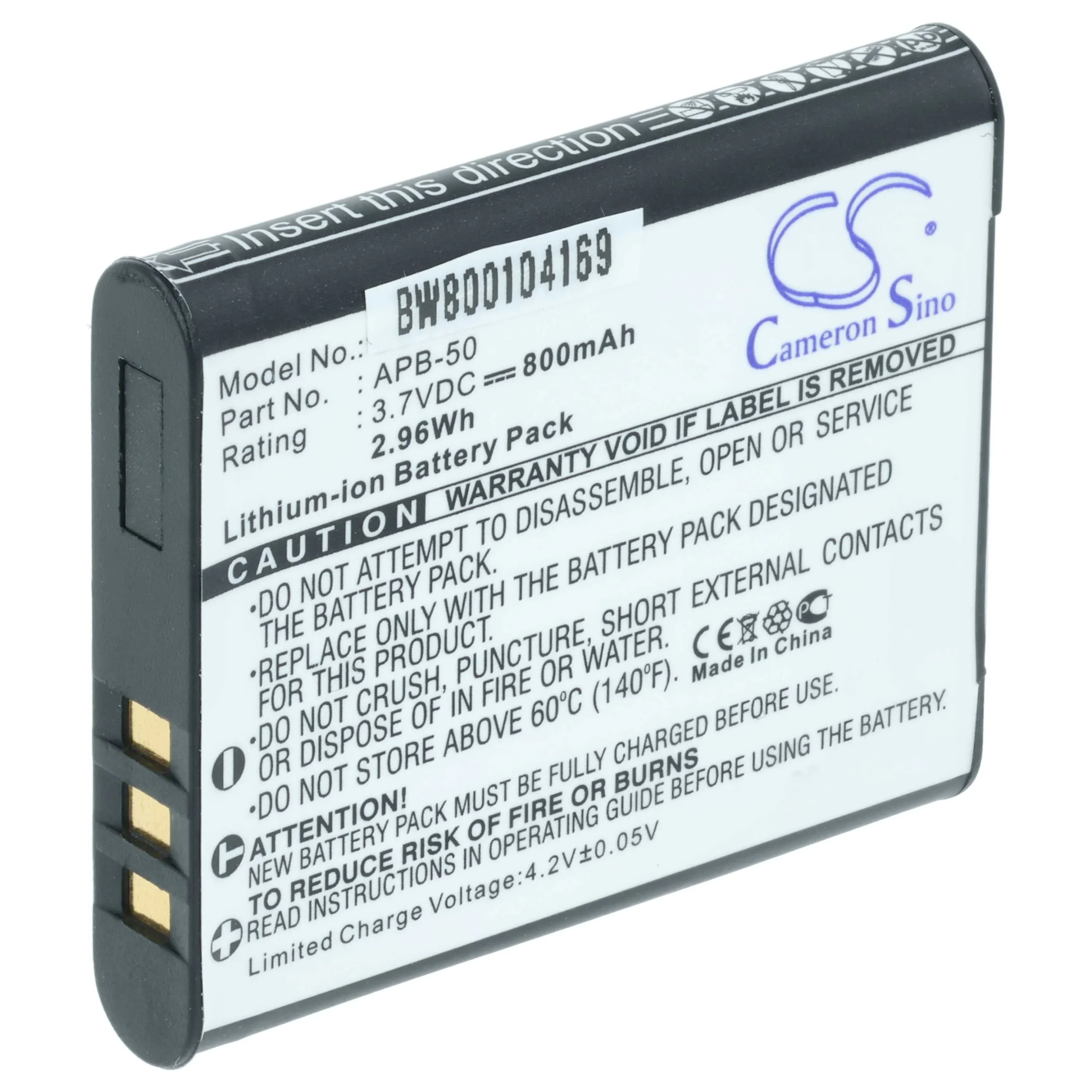 Batterie remplace Agfa APB-50(ICP7/35/41), APB-50 pour appareil photo Agfa- 800mAh 3,7V Li-ion