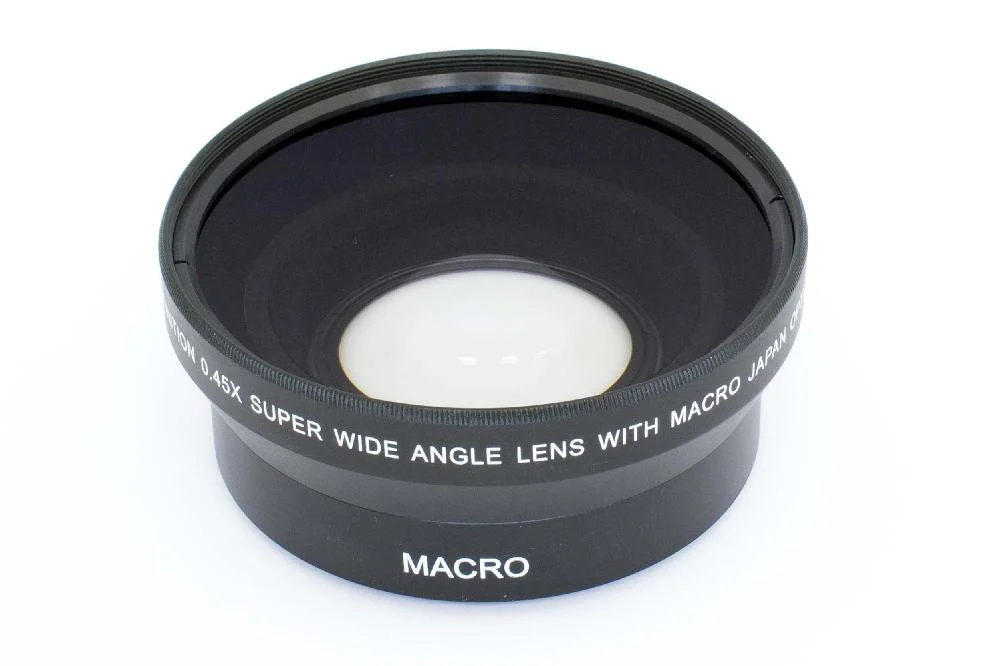 Lentille grand-angle 0,45x pour Objectif d'appareil photo - Diamètre 62 mm