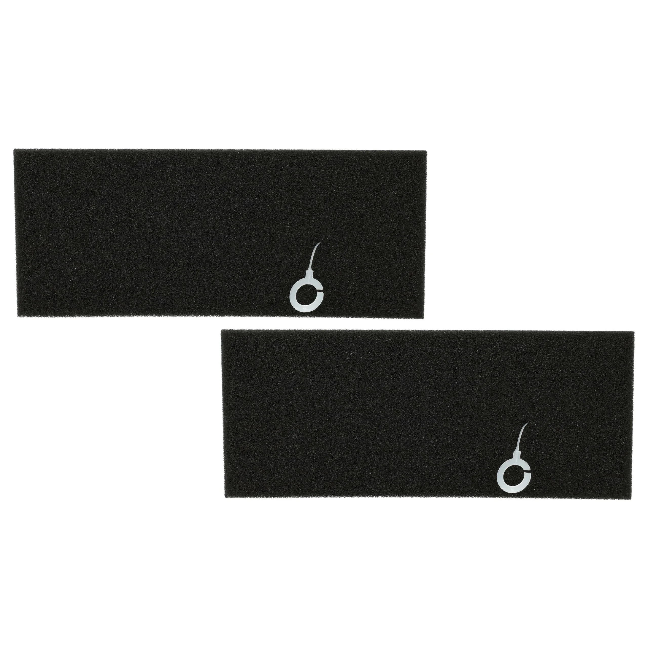 2x Filtre remplace 4242001238839, 17000301 pour aspirateur - filtre mousse