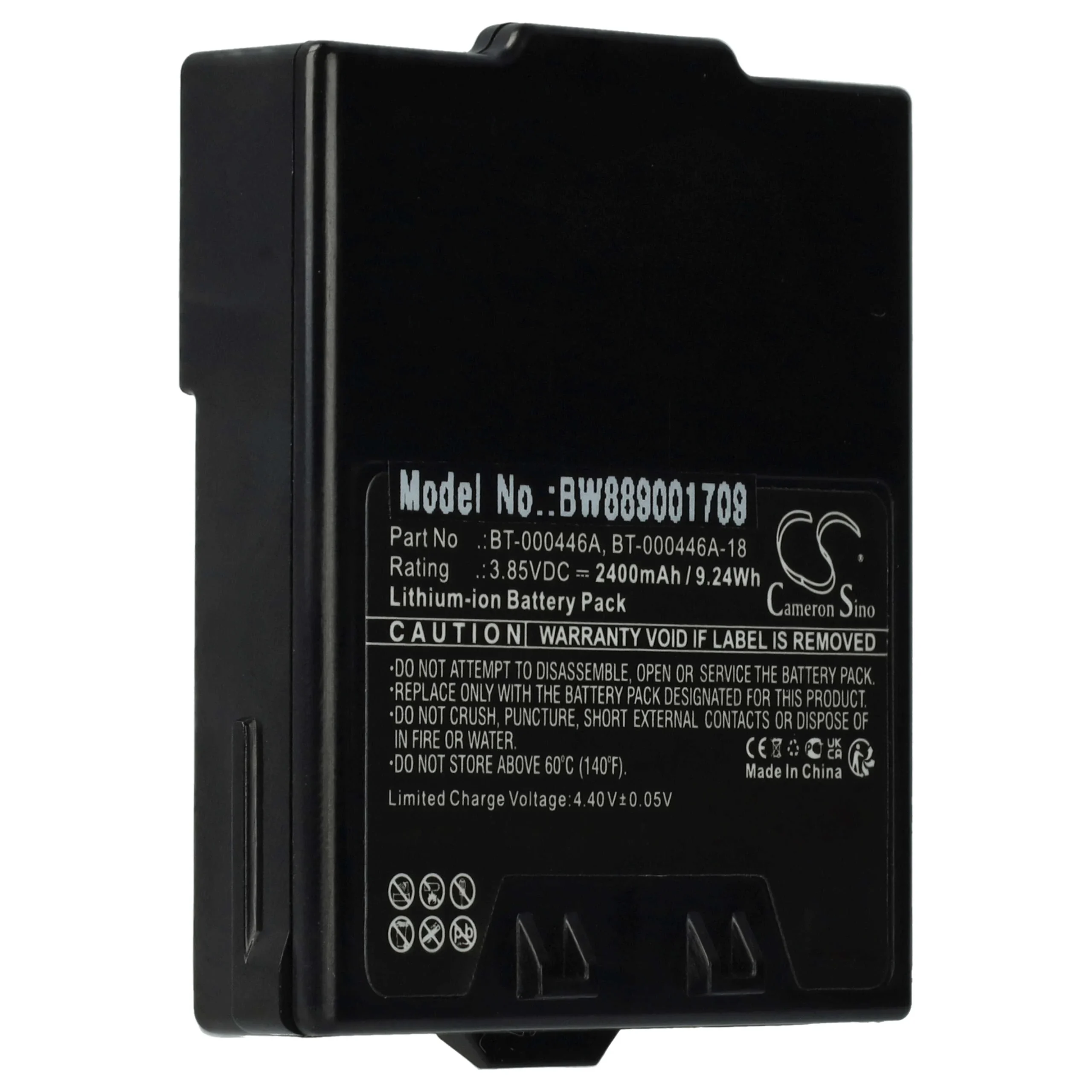 Batterie remplace Zebra BT-000446A, BT-000446A-18, BT-000446B pour ordinateur mobile PDA Zebra - 2400mAh