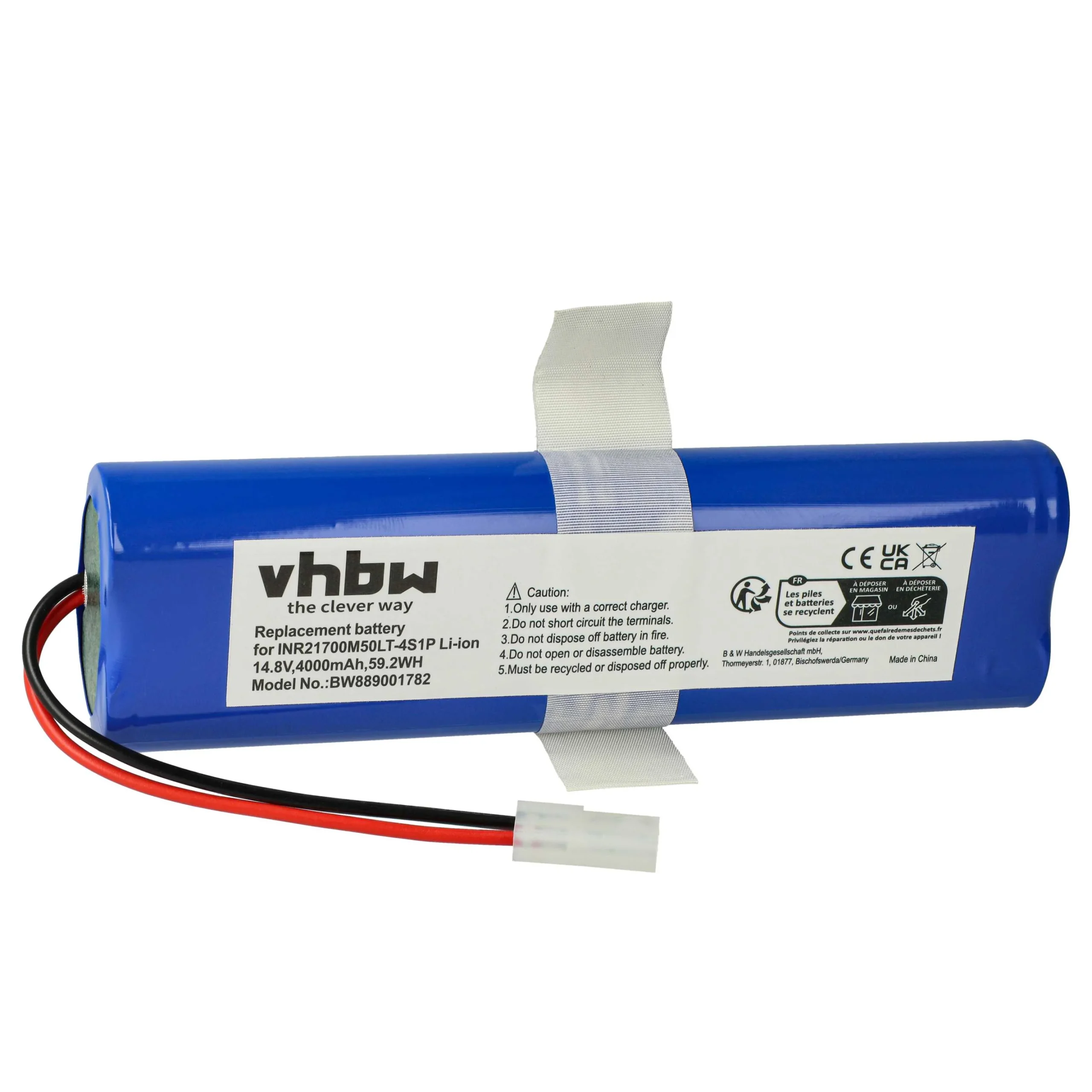 Batterie pour robot aspirateur 360 Botslab S8 Plus, QH100005, S8 Plus, S8+ - 4000mAh 14,8V Li-ion