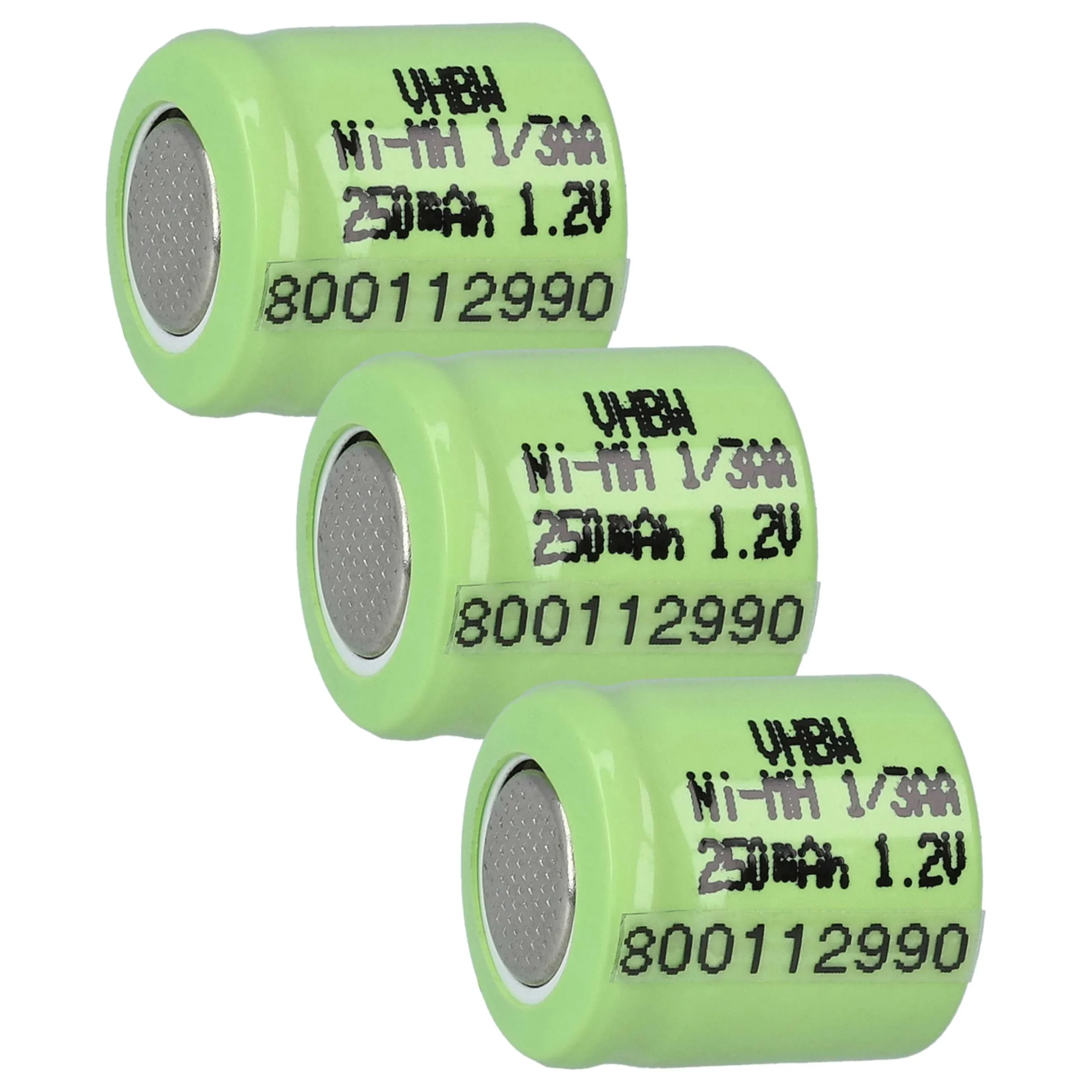 Batterie (3 pcs.) remplace 1/3AA modèle radio-télécommandé - 250mAh 1,2V NiMH