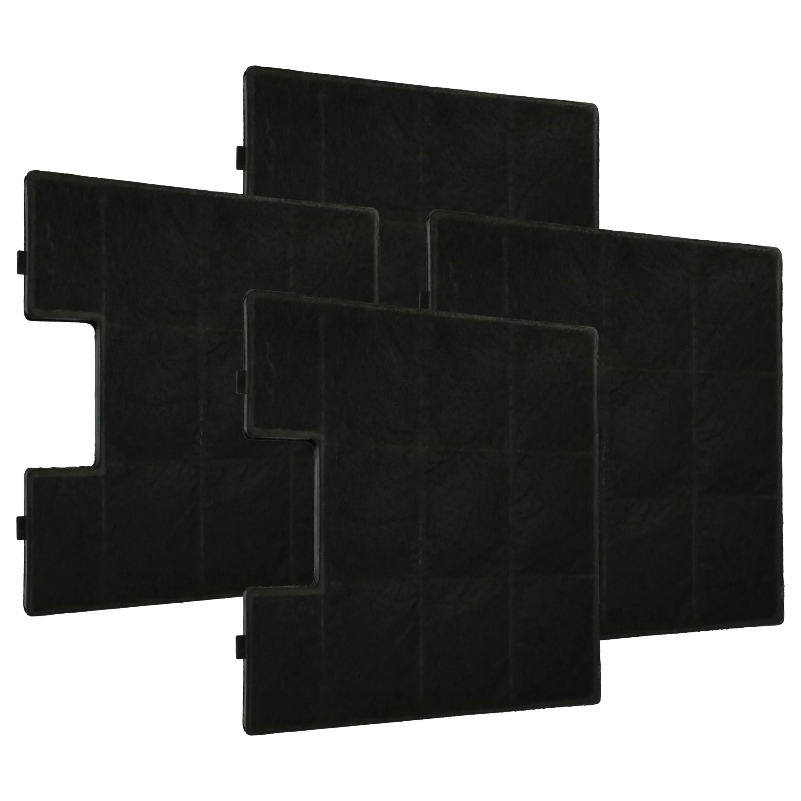 4x Filtres à charbon actif remplace Amica KF17147, KF17141 pour hotte Zelmer - Accessoires appareils ménagers