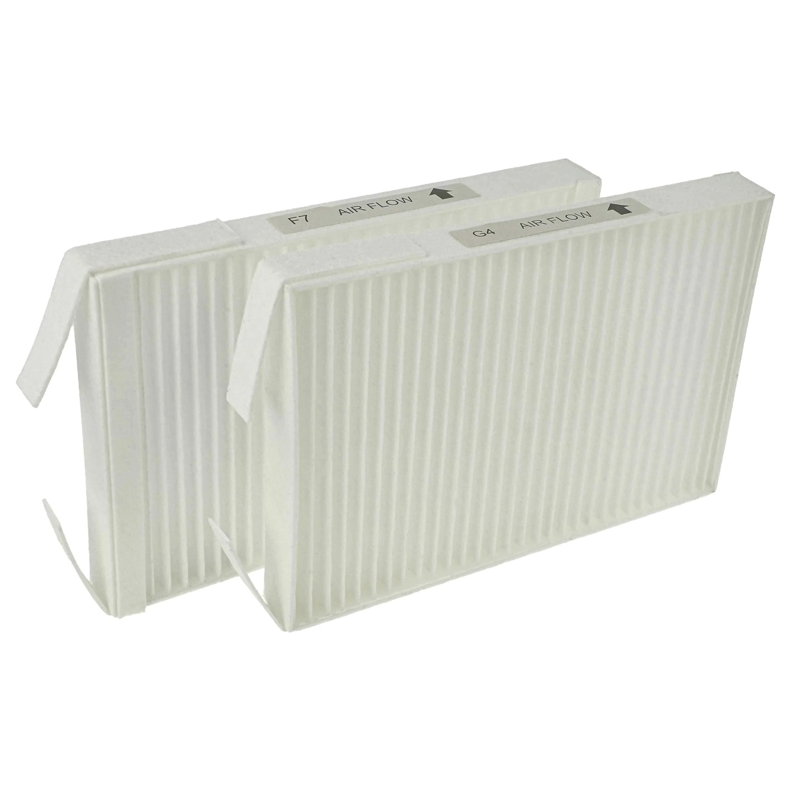2 Filtres en lot remplace Wernig 527005400 pour aération Zehnder - 18 x 12 x 4 cm