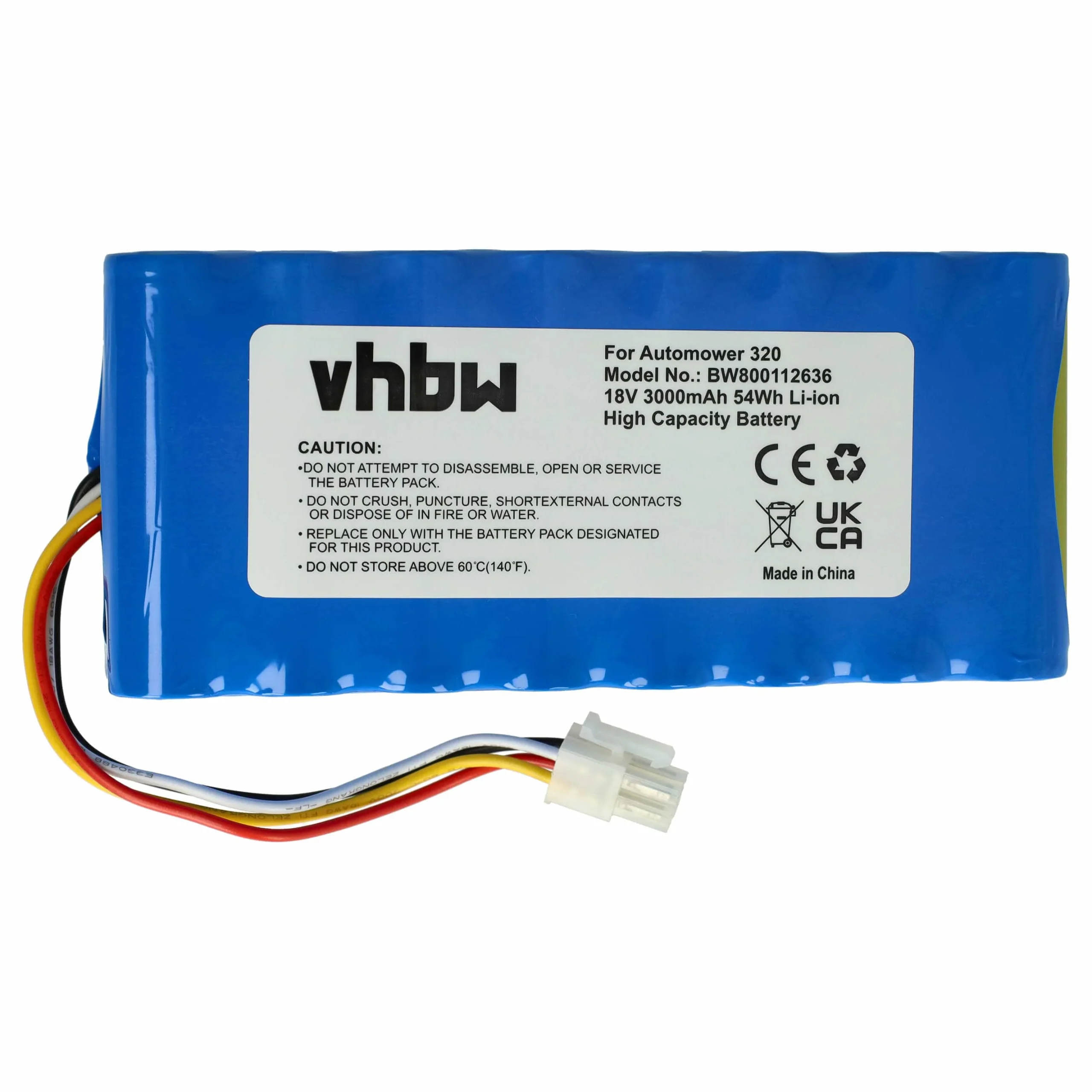 Bloc de batteries remplace Husqvarna 5806833-02, 5806833-01 pour outil de jardinage - 3000mAh 18V Li-ion