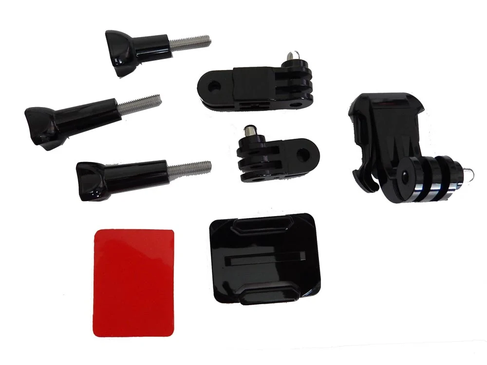 Set de fixation 8 pcs pour action cam Garmin, GoPro Hero - Autocollant, droit