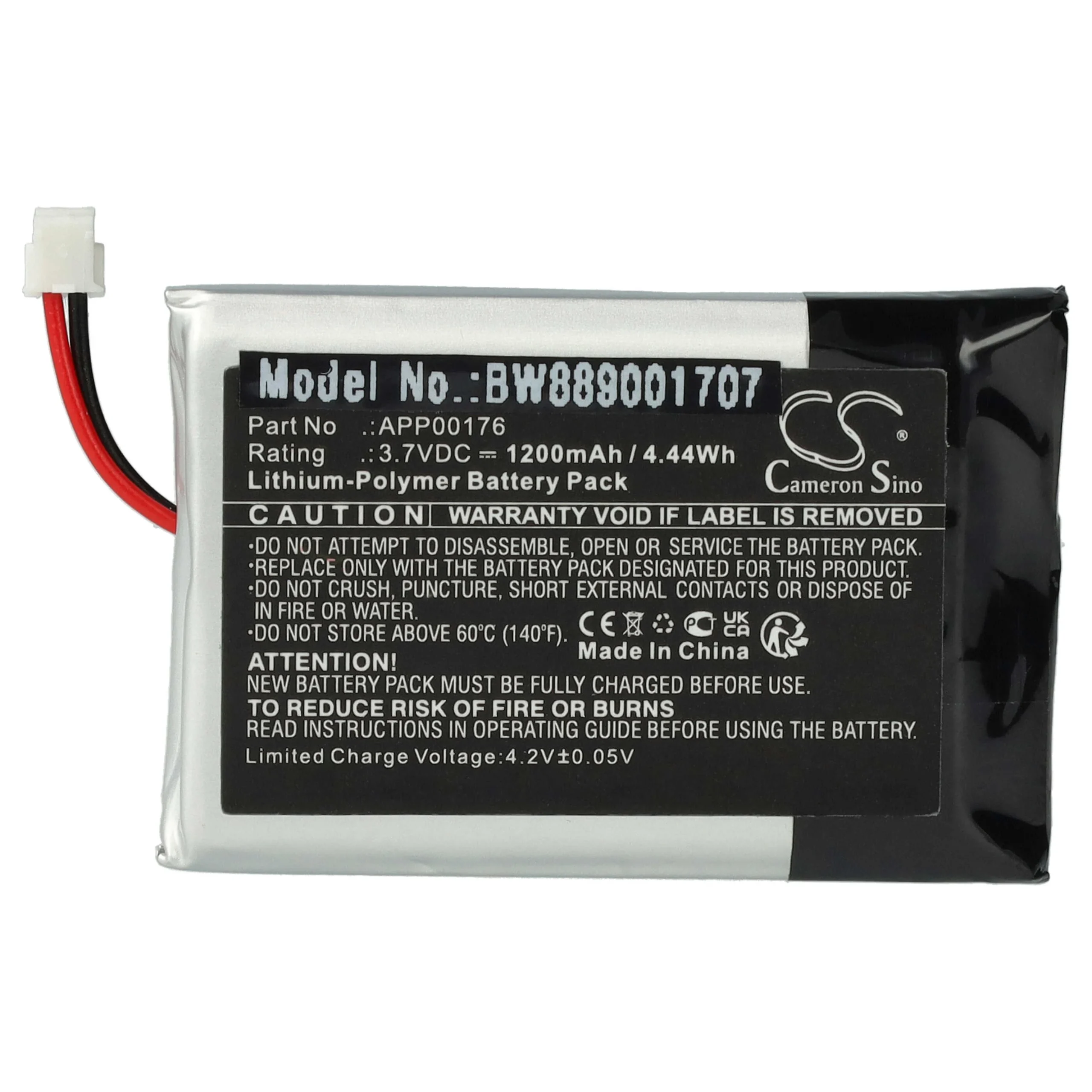 Batterie remplace Minn Kota APP00176 pour manette de drone Minn Kota - 1200mAh 3,7V Li-polymère