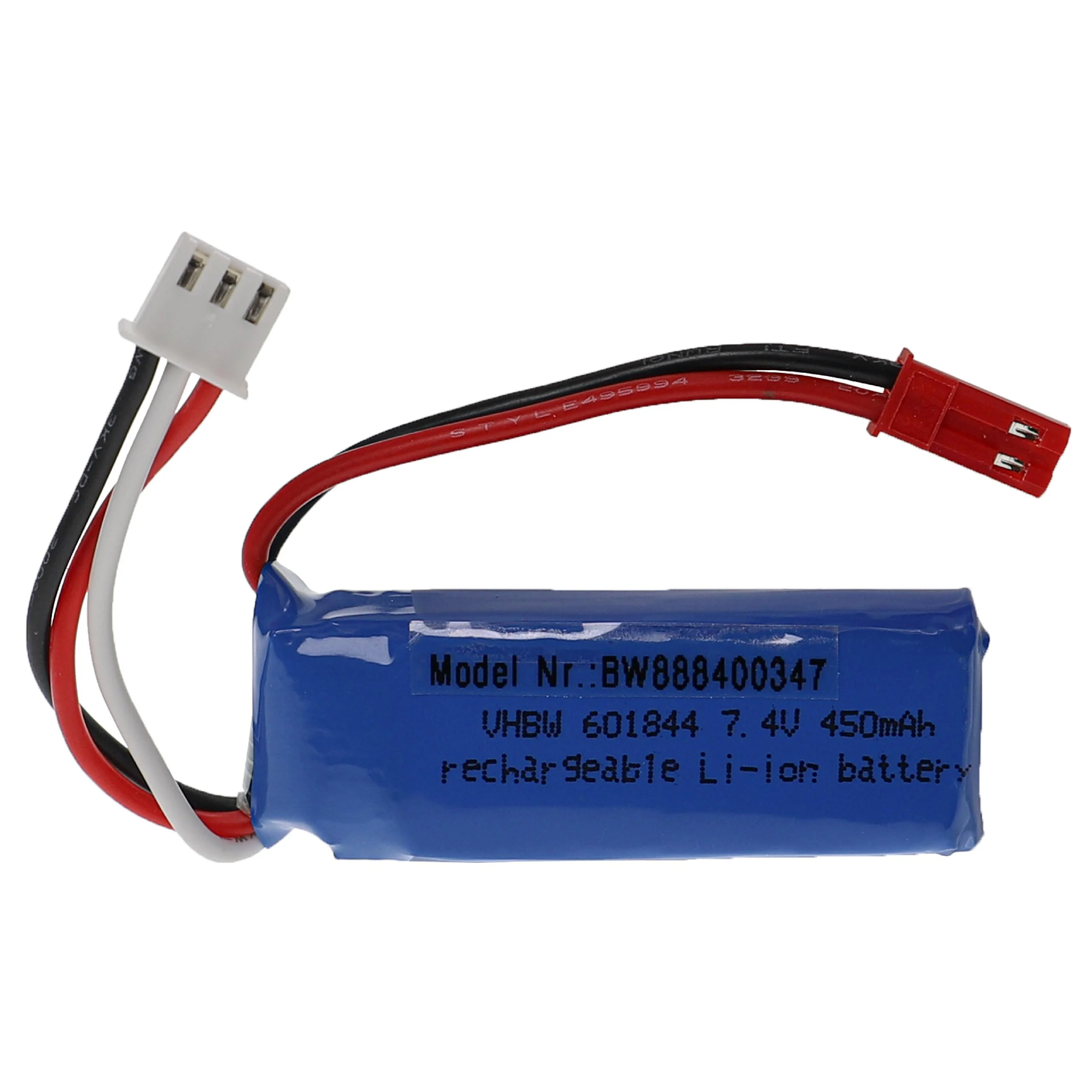Batterie modèle radio-télécommandé - 450mAh 7,4V Li-polymère, BEC
