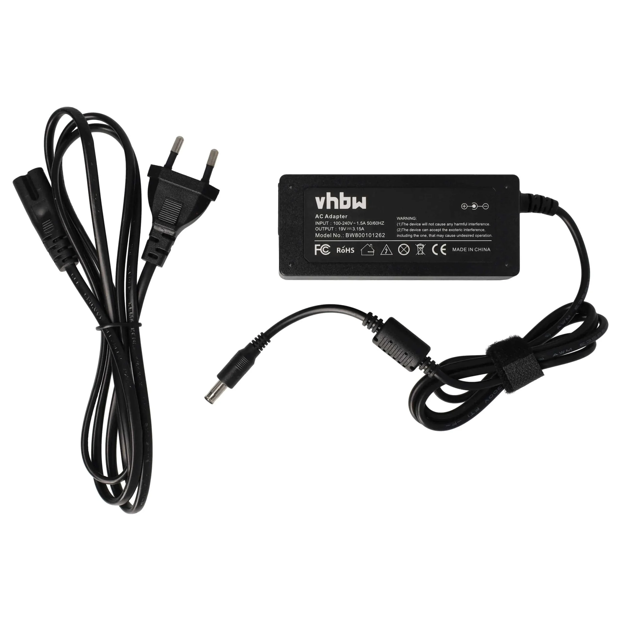 Alimentation remplace Samsung AD-6019(V), AD-6019, AD-6019A pour ordinateur portable Samsung - 200 cm, 60 W