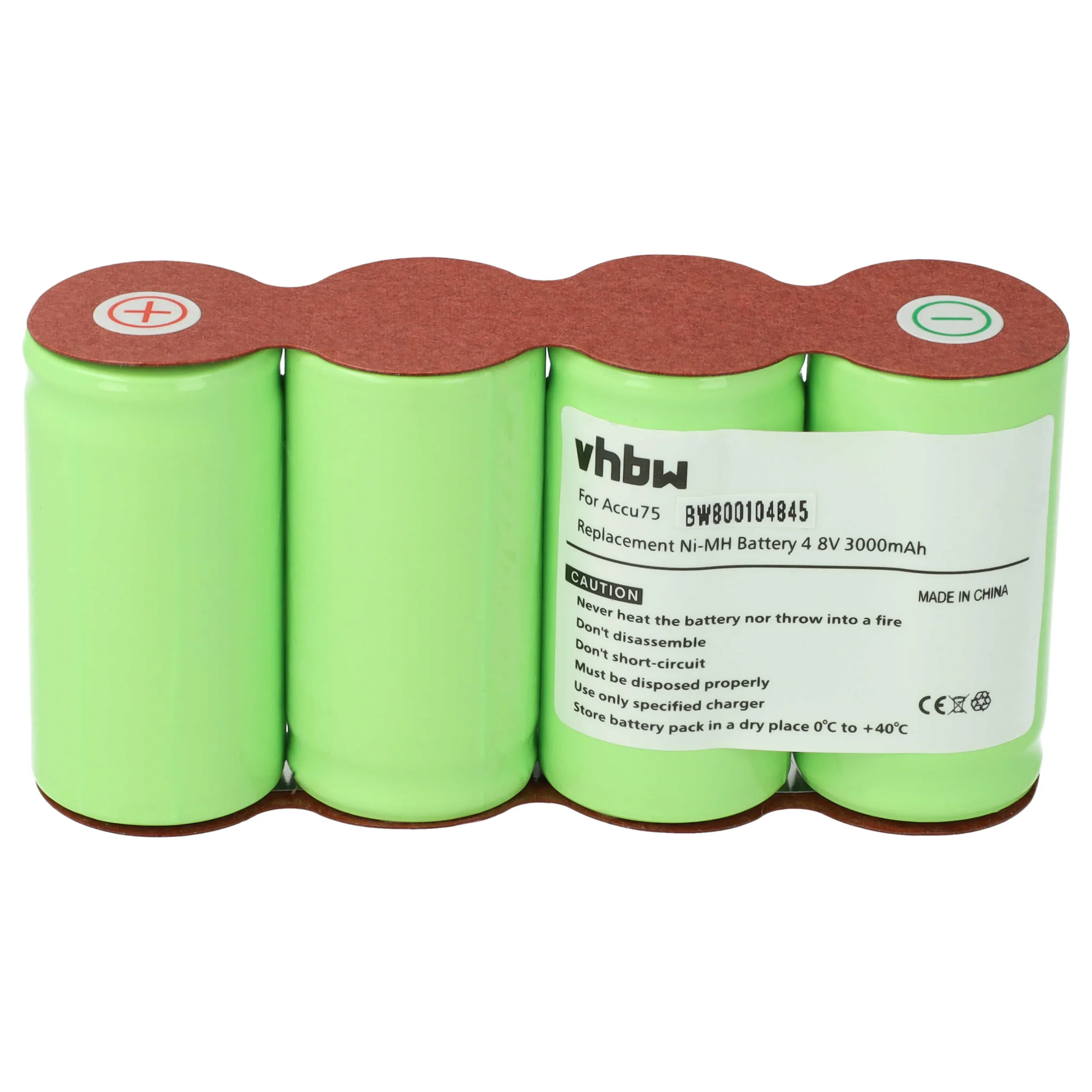 Batterie pour outil de jardinage Gardena Accu45, Accu75, Vileda Ultramat Electro System - 3000mAh 4,8V NiMH