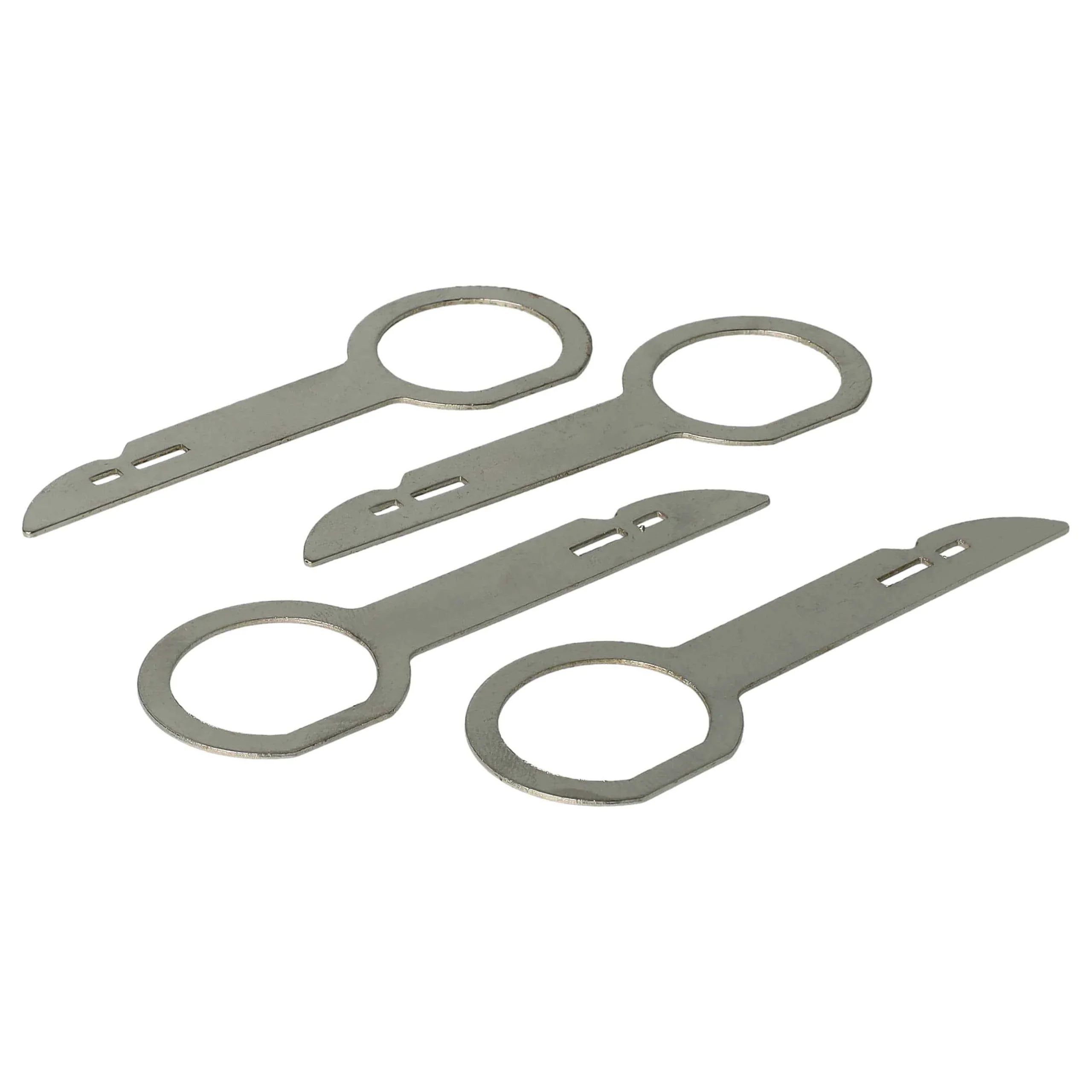 4x Clés d'extraction d'autoradio compatible avec Audi, Seat, Skoda, Ford, Volkswagen, Mercedes-Benz