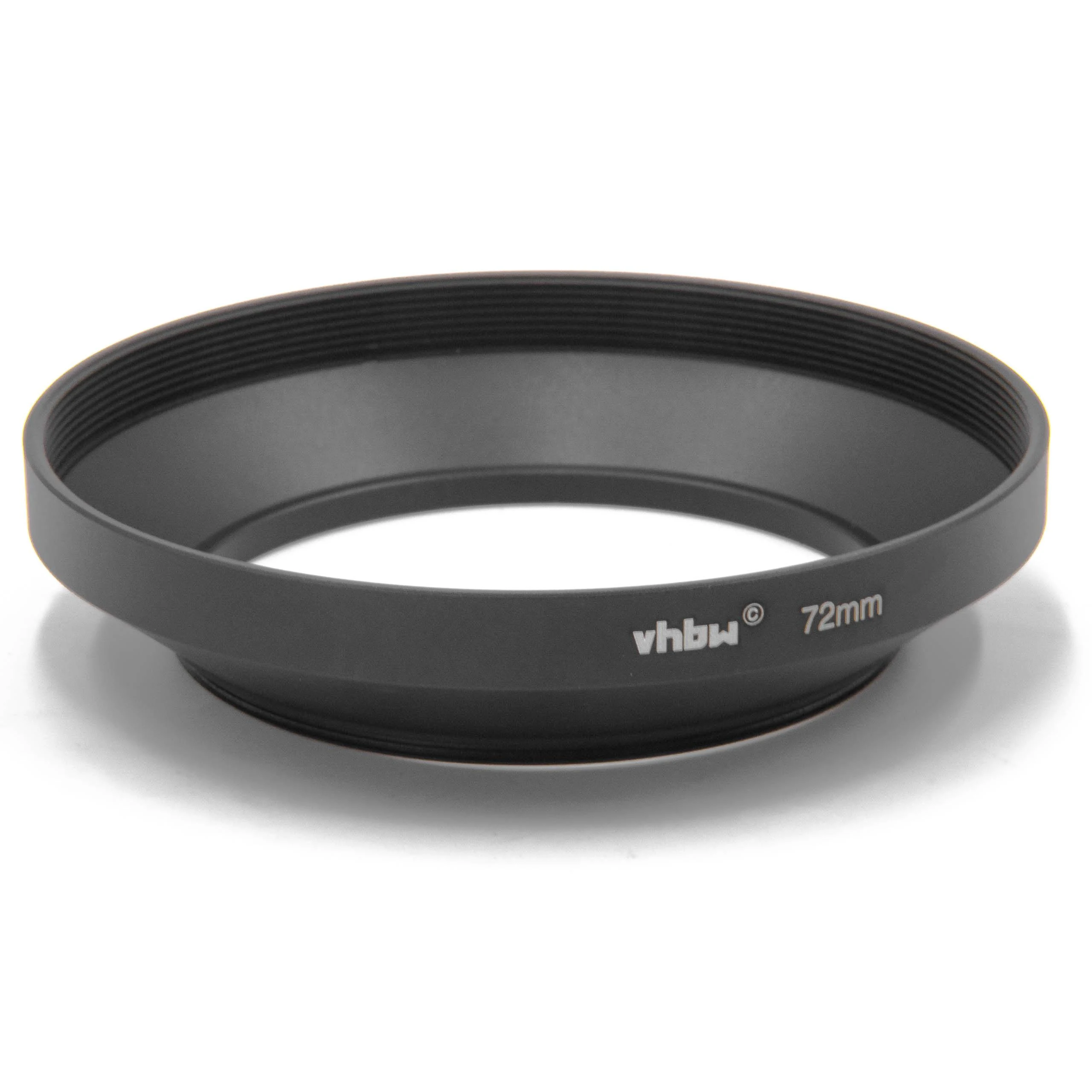 Pare-soleil pour objectif de diamètre 72mm grand-angle
