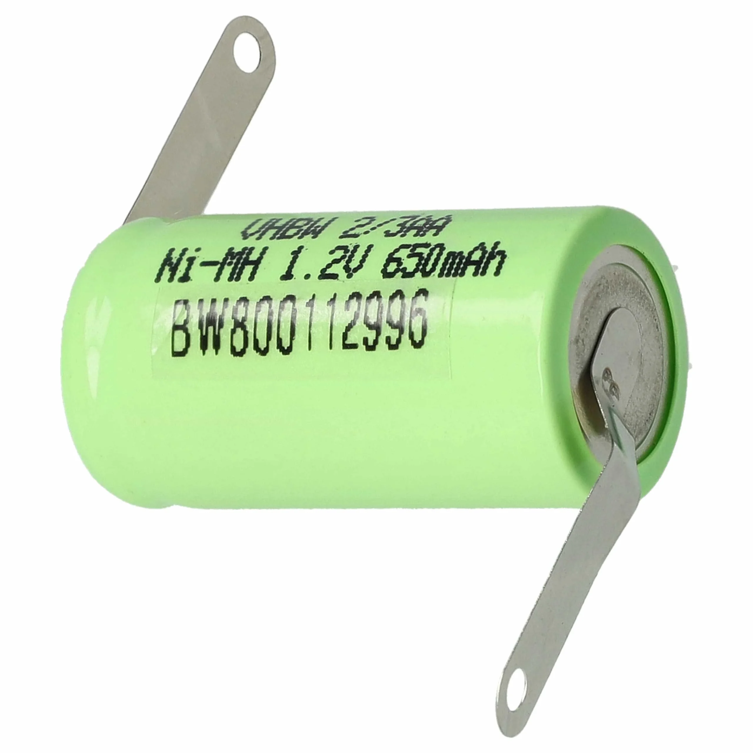 Batterie remplace 2/3AA modèle radio-télécommandé - 650mAh 1,2V NiMH