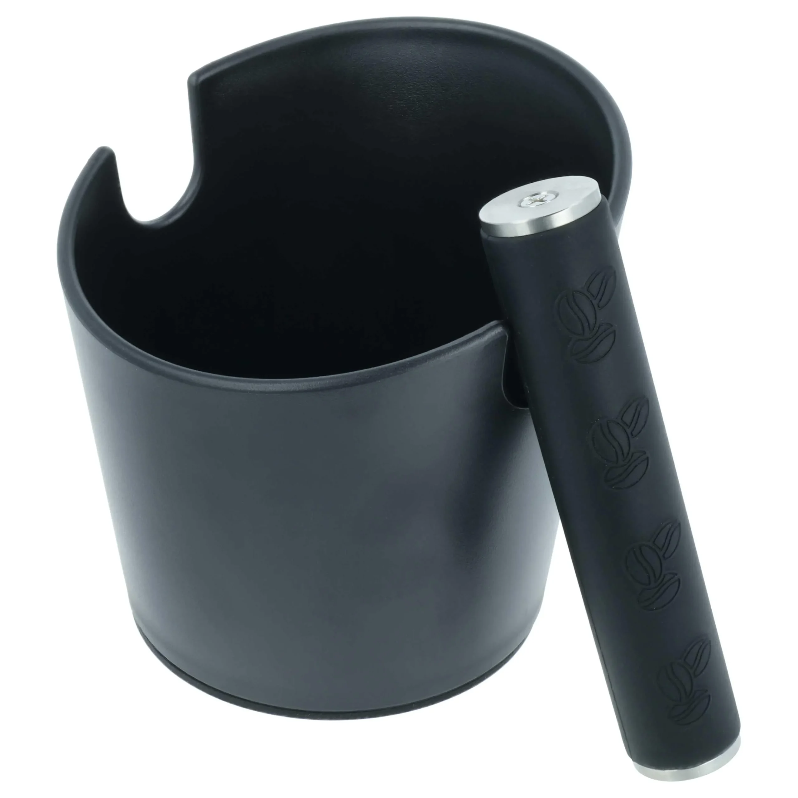 Récupérateur de marcs pour machine à café espresso - Knock Box, lavable en machine, noir