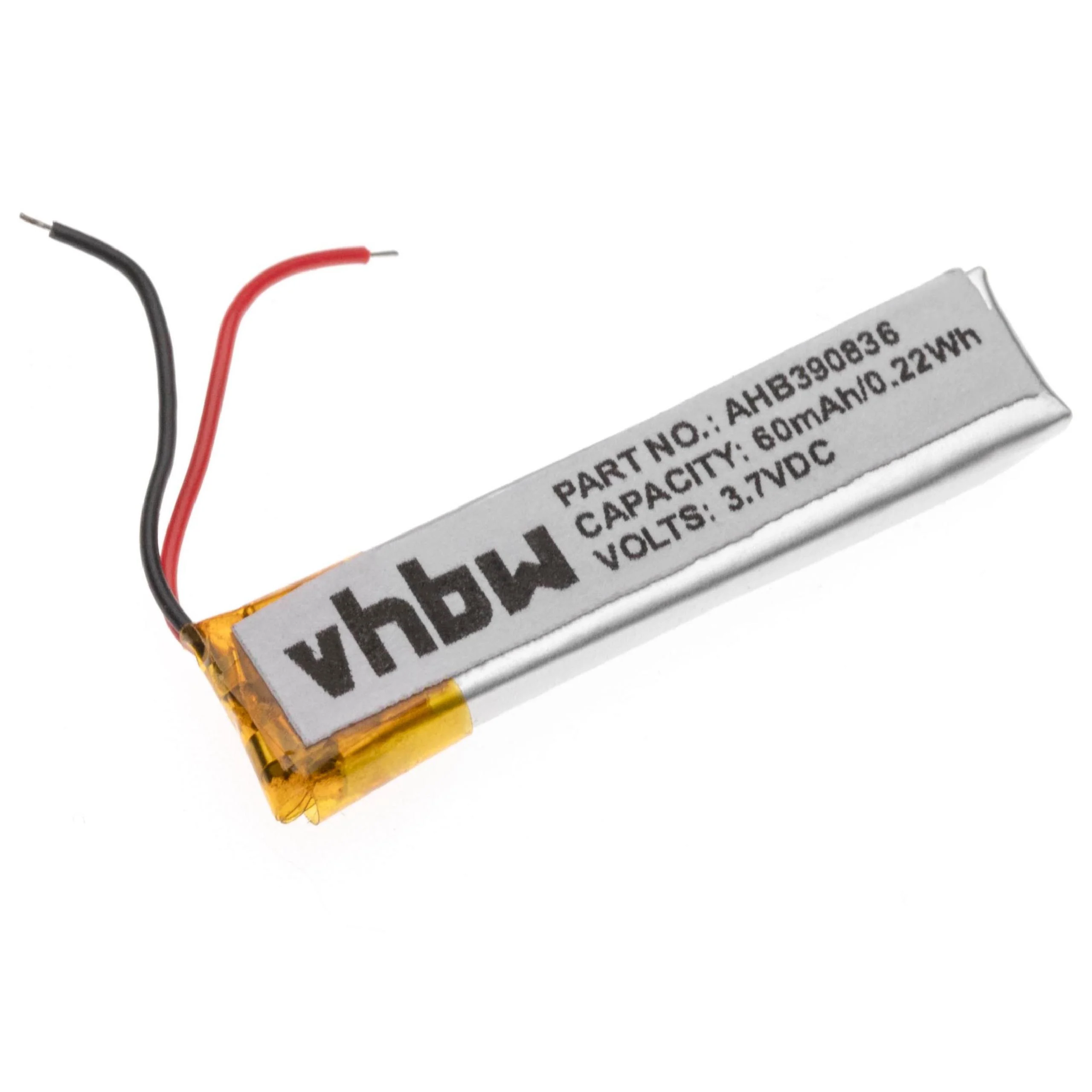 Batterie remplace Jabra CPL-556, B350735, AHB390836, HS-11 casque audio Plantronics - 60mAh 3,7V Li-polymère