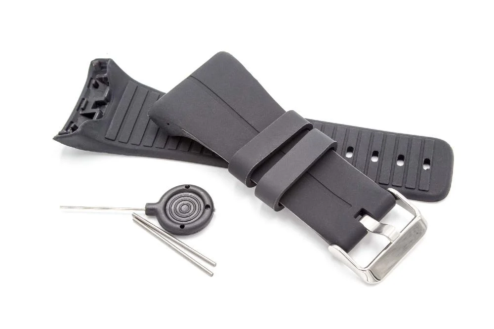 Bracelet pour montre intelligente Polar - 9,0cm + 12,2 cm de long, 33mm de large, noir