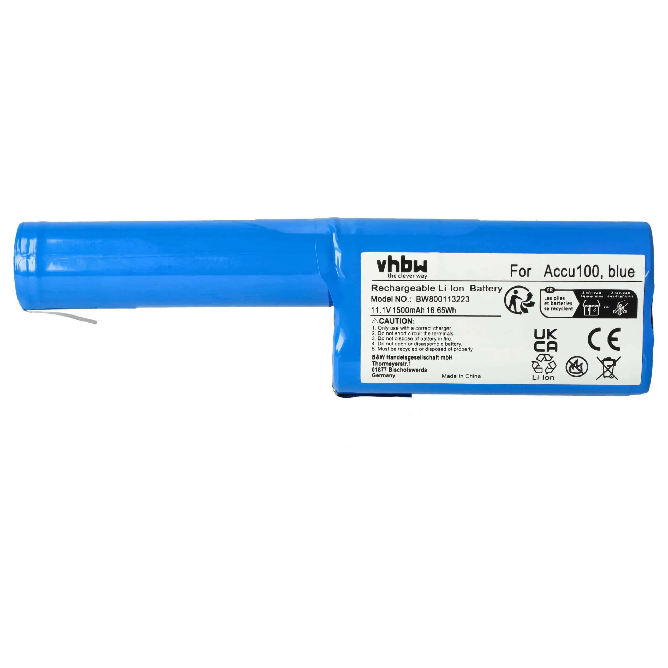 Batterie remplace Gardena Accu100 pour outil de jardinage - 1500mAh 10,8V Li-ion