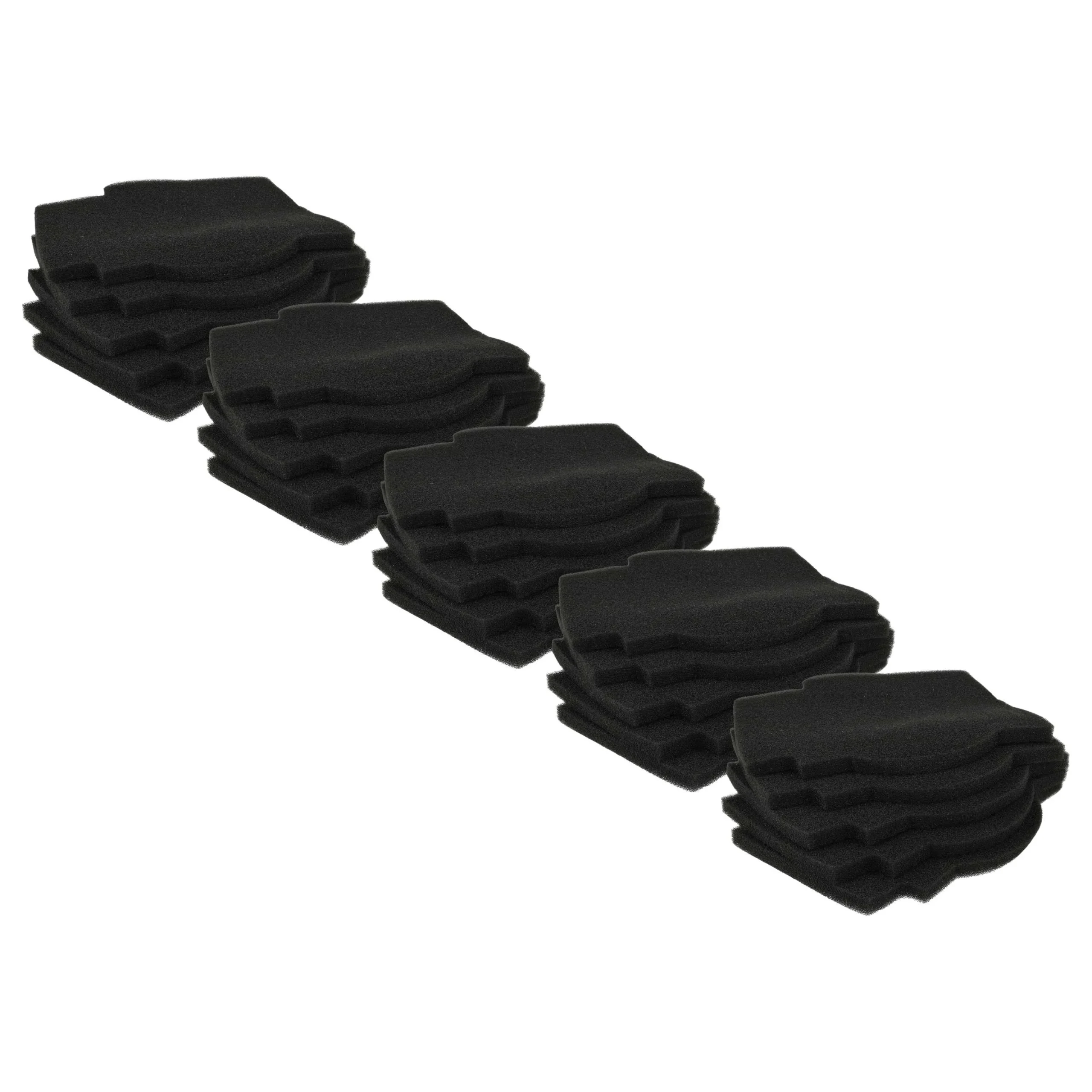 25x Filtre à air pour aération Lunos Silvento - noir