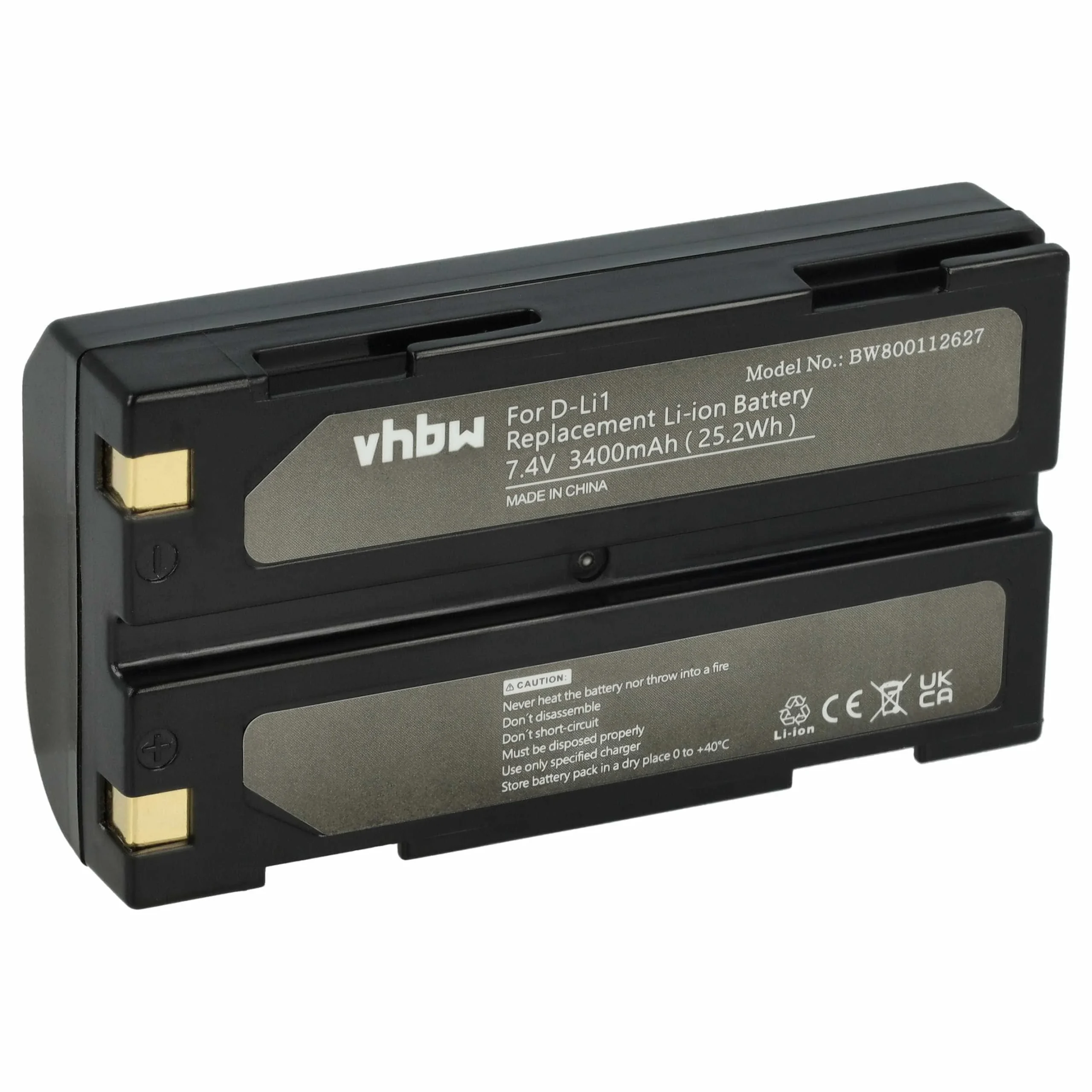 Batterie remplace CHC 1906110059 pour appareil photo Telxon- 3400mAh 7,4V Li-ion