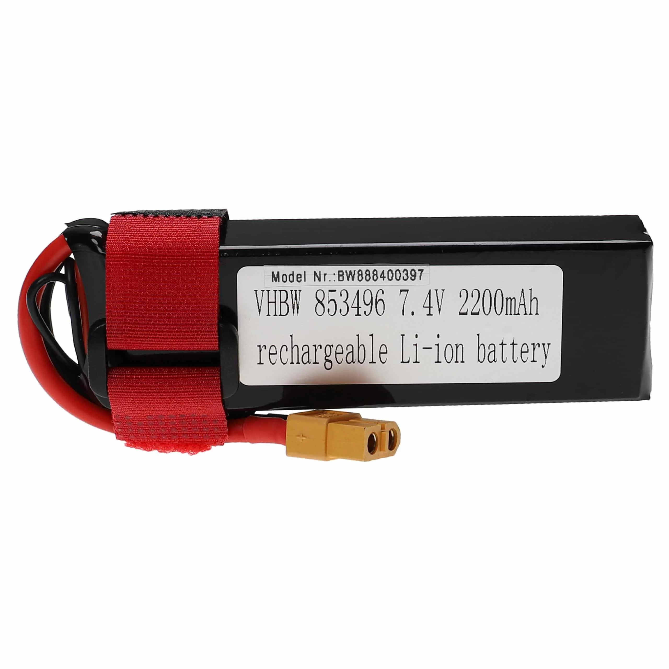 Batterie modèle radio-télécommandé - 2200mAh 7,4V Li-polymère, XT60