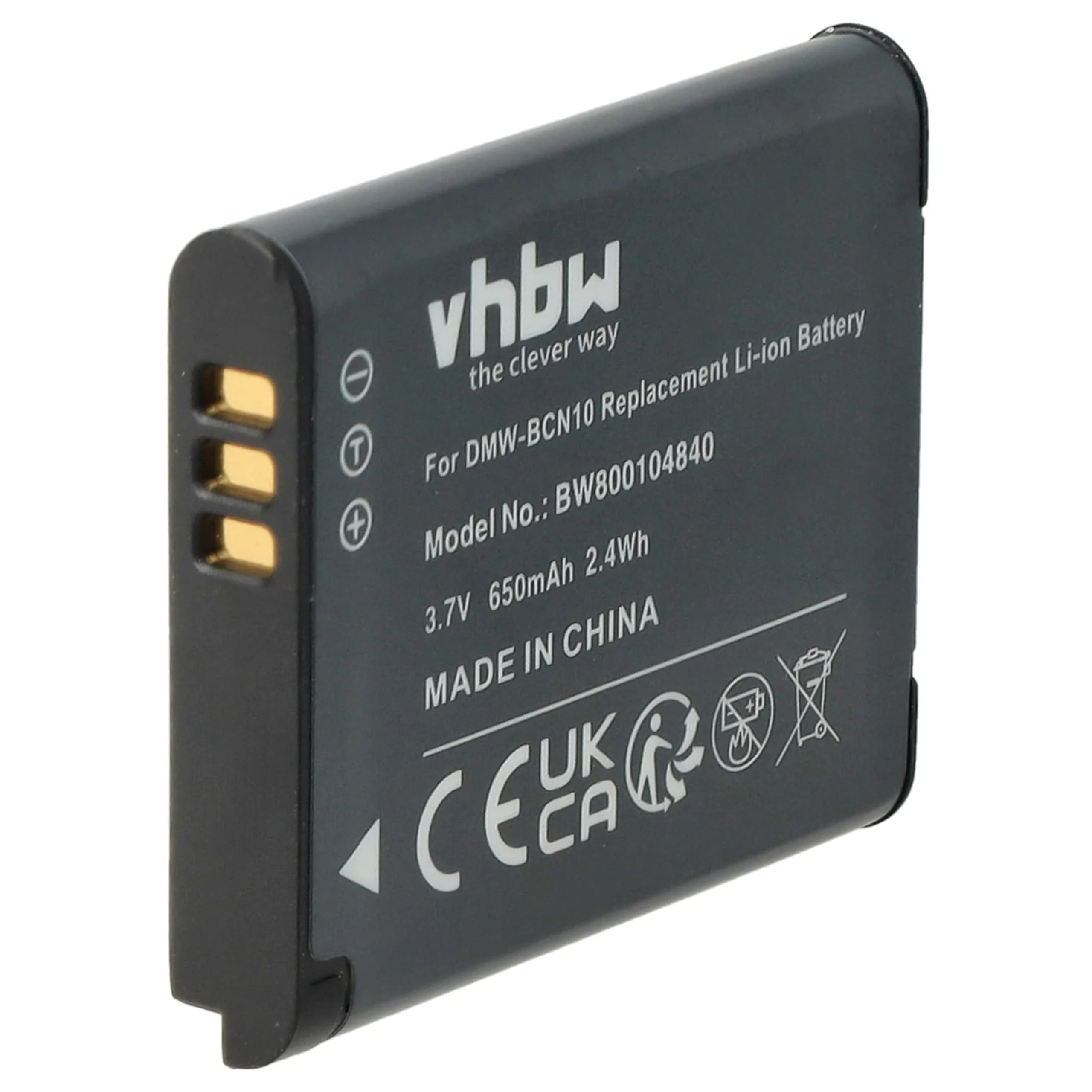 Batterie remplace Leica BP-DC14E, BP-DC14 pour appareil photo Leica- 650mAh 3,7V Li-ion