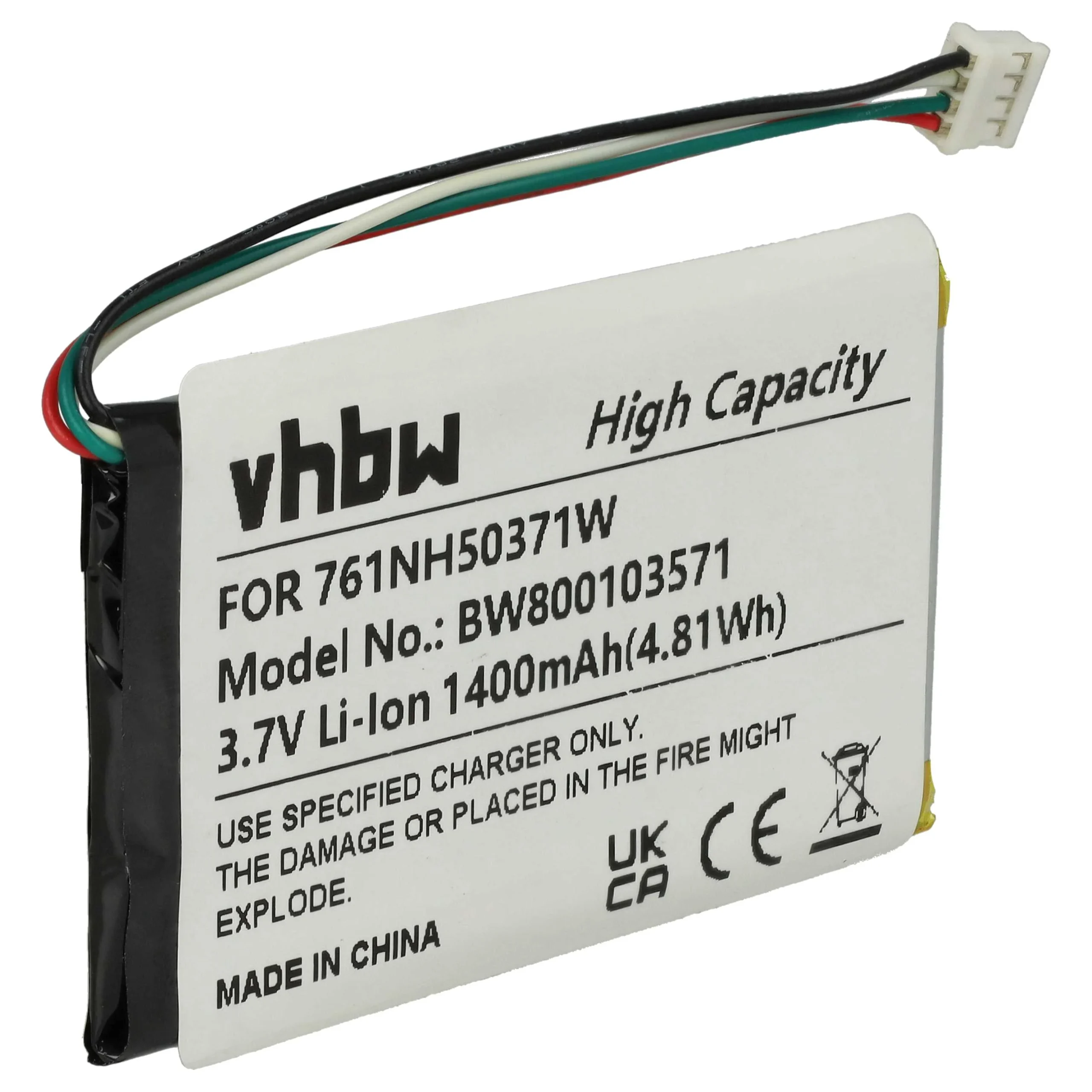 Batterie remplace Navigon 761NH50371W pour navigation GPS Navigon - 1300mAh 3,7V Li-polymère