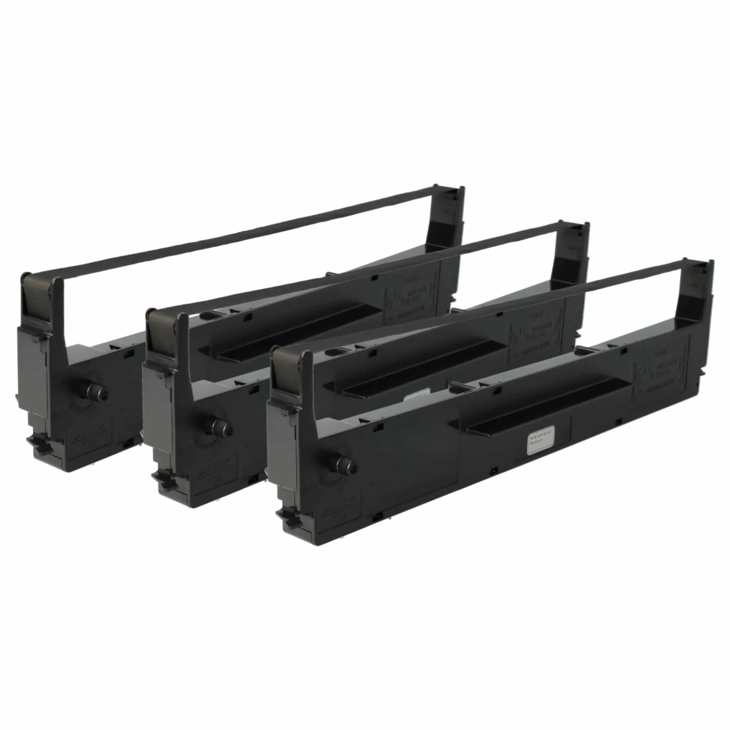 3x Ruban encreur remplace Epson C13S015021, S015637 pour imprimante matricielle / étiquette - noir