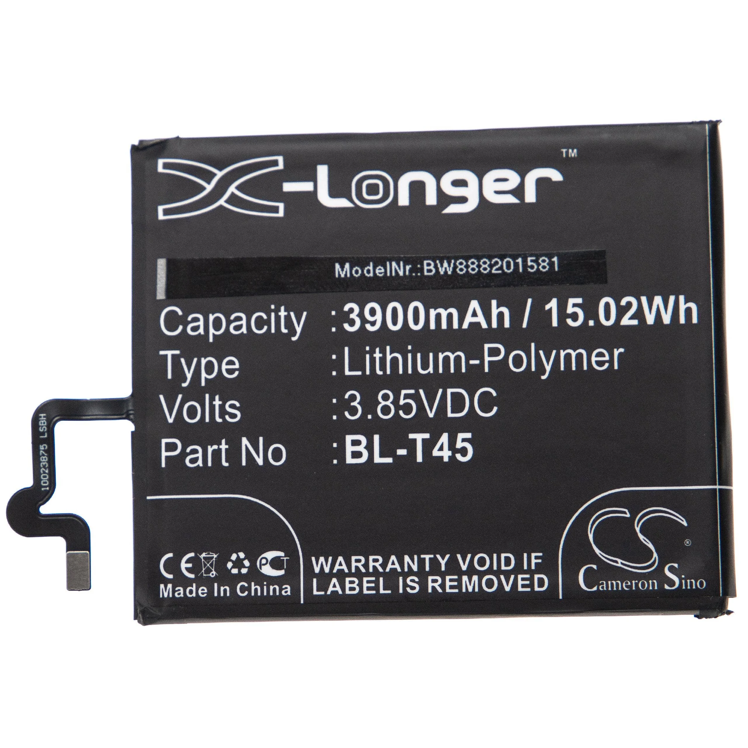 Batterie remplace LG BL-T45, EAC64578501 téléphone portable LG - 3900mAh 3,85V Li-polymère