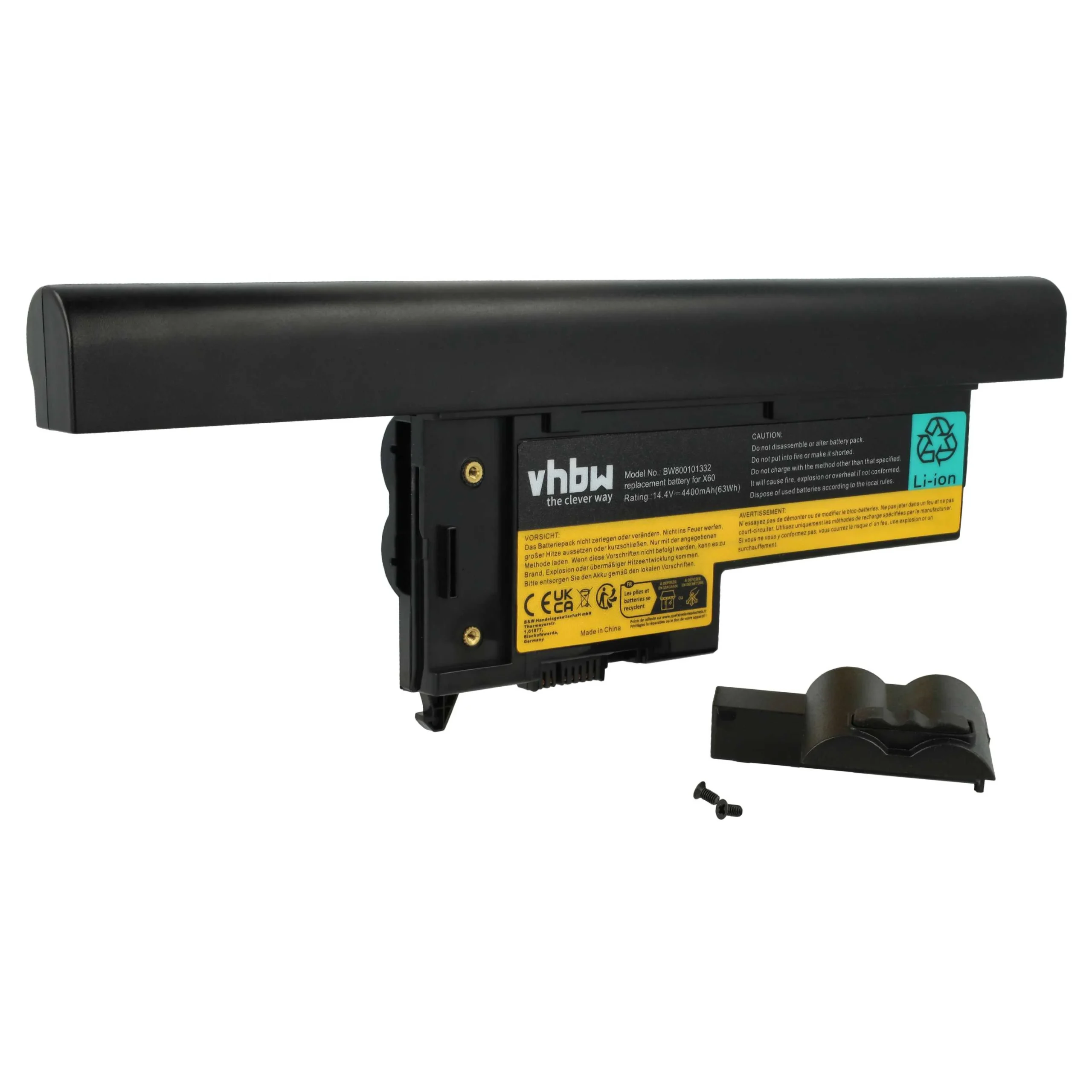 Batterie remplace Lenovo ASM 42t5261, 40Y7001 pour ordinateur portable Lenovo- 4400mAh 14,8V Li-ion, noir
