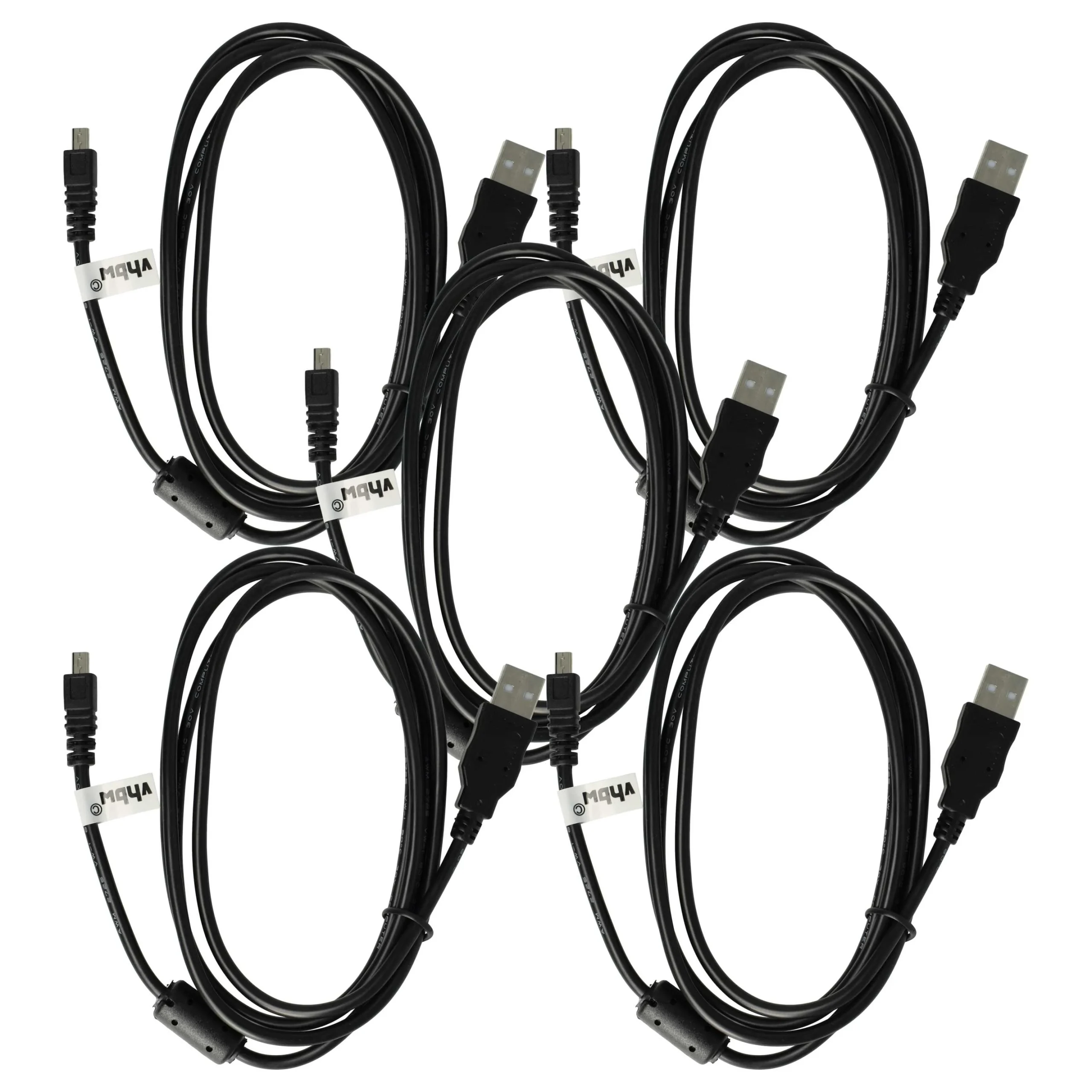 5x Câble de transfert USB remplace Casio EMC-5U pour appareil photo Fujifilm – 150 cm