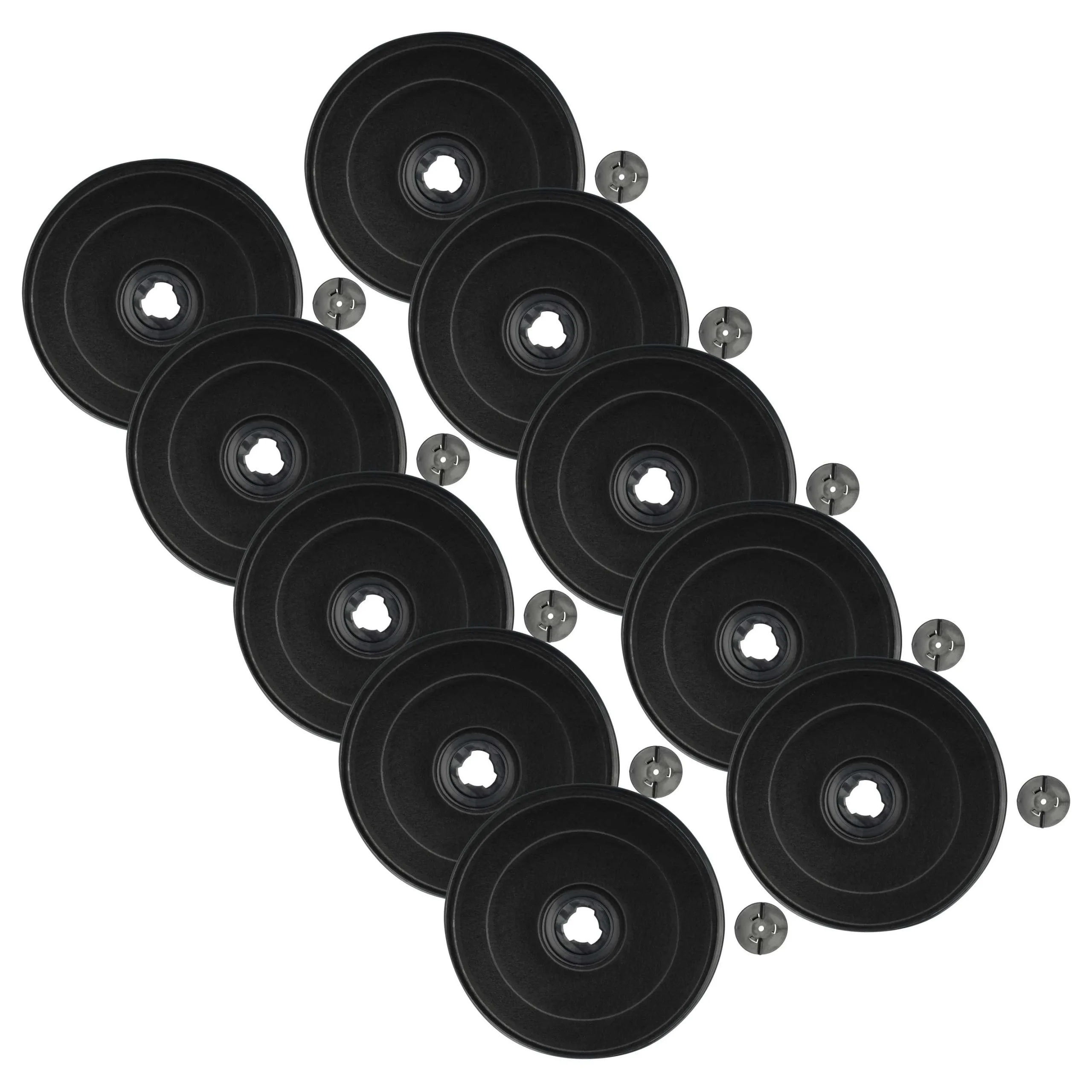 10x Filtres à charbon actif remplace BSH 11005734, 11005728, DHZ2701, 11005732, 11005736 pour hotte Zanussi - Accessoires appareils ménagers
