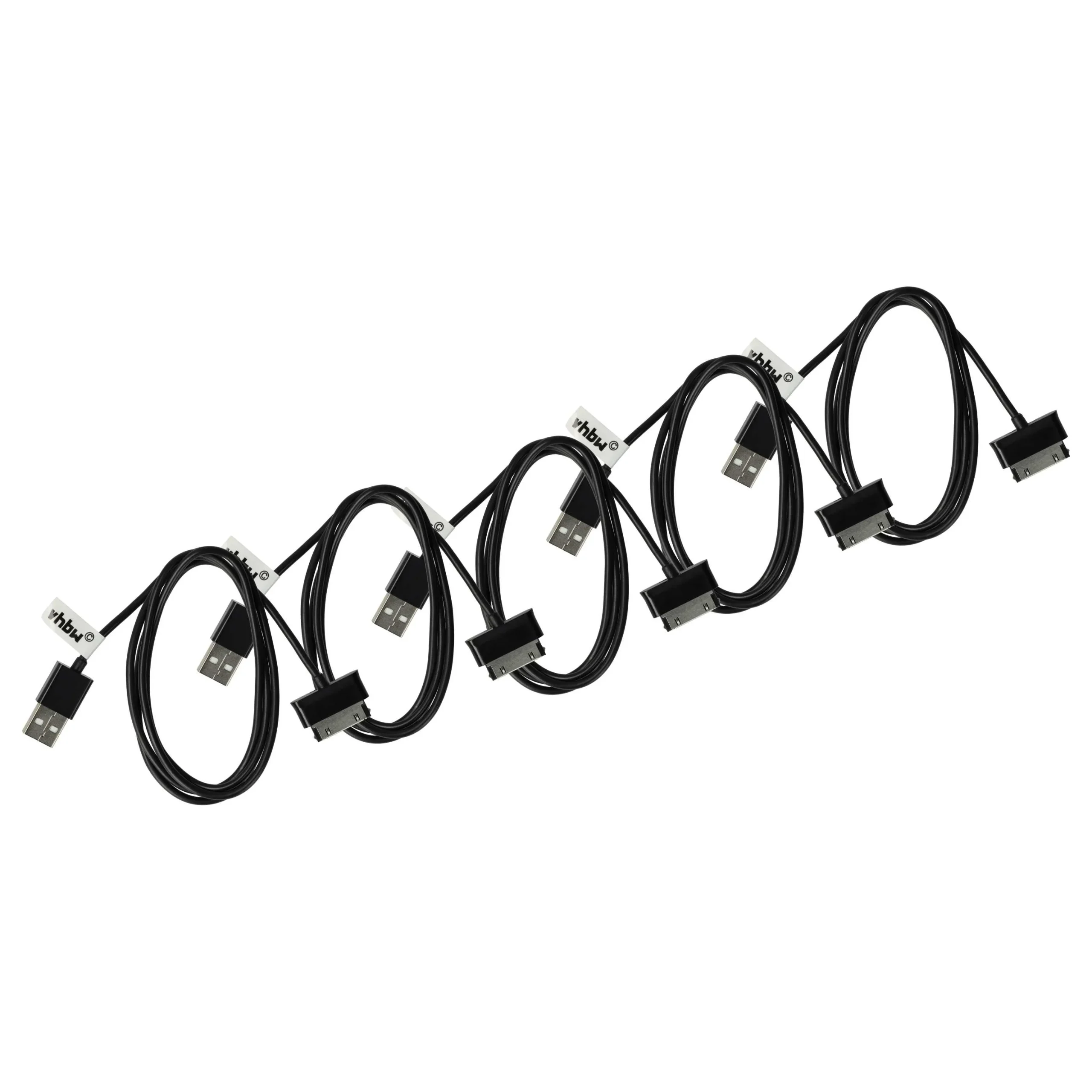 5x Câble de données USB & de charge remplace Samsung ECC1DPU pour tablette Samsung - 9,7 cm