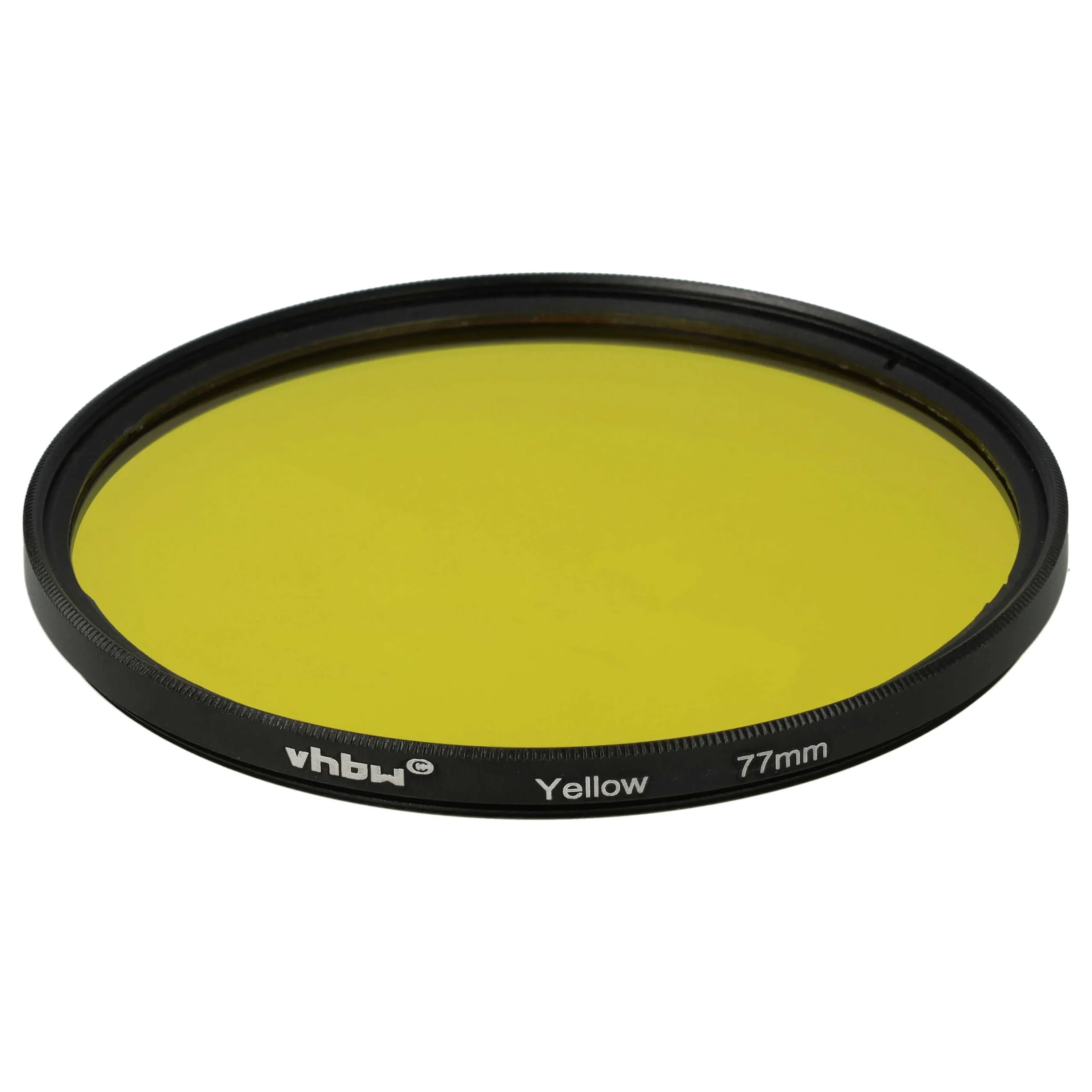 Filtre de couleur jaune pour objectifs d'appareils photo de 77 mm - Filtre jaune