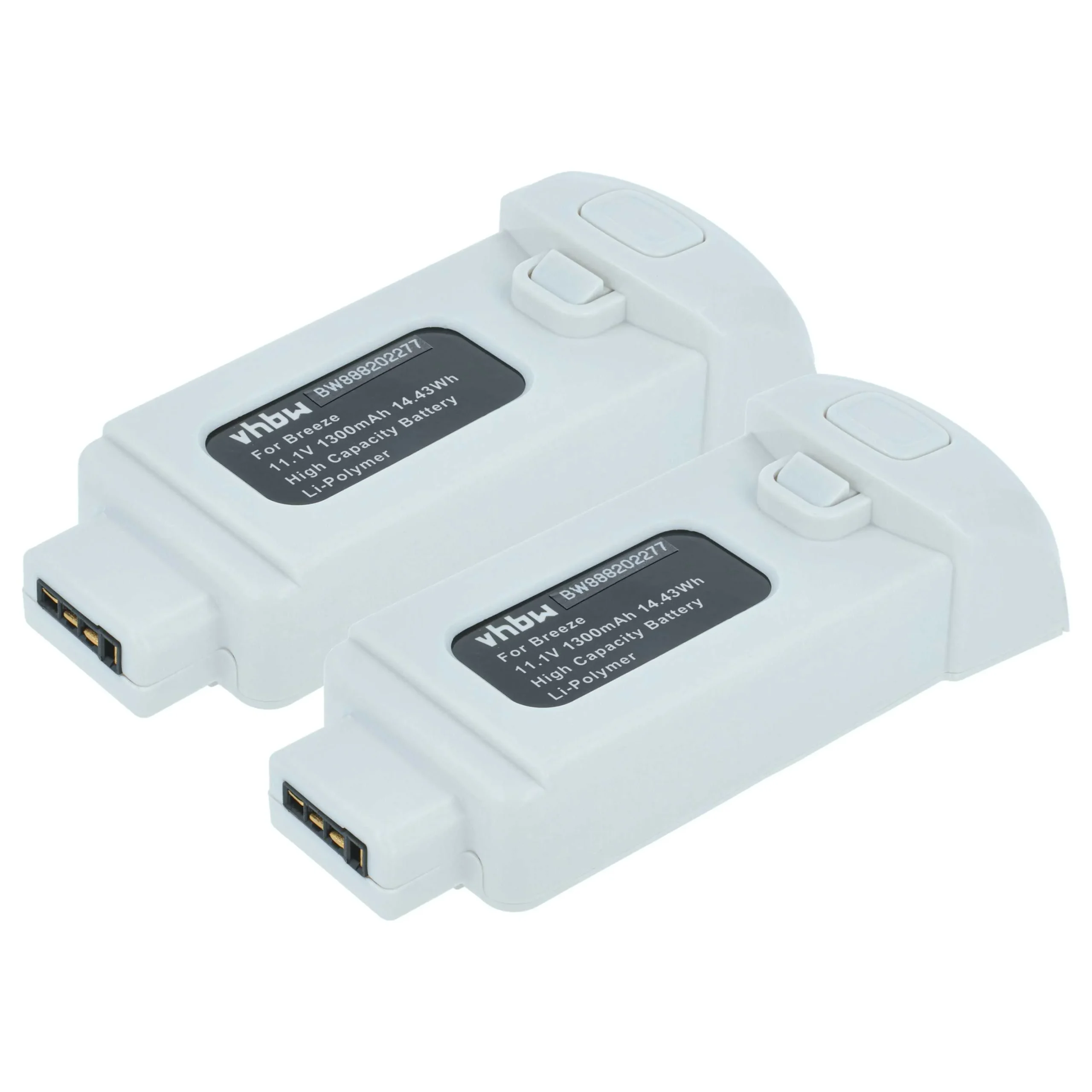 2x Batteries remplace Yuneec FCA105001 pour drone Yuneec- 1300mAh 11,1V Li-polymère