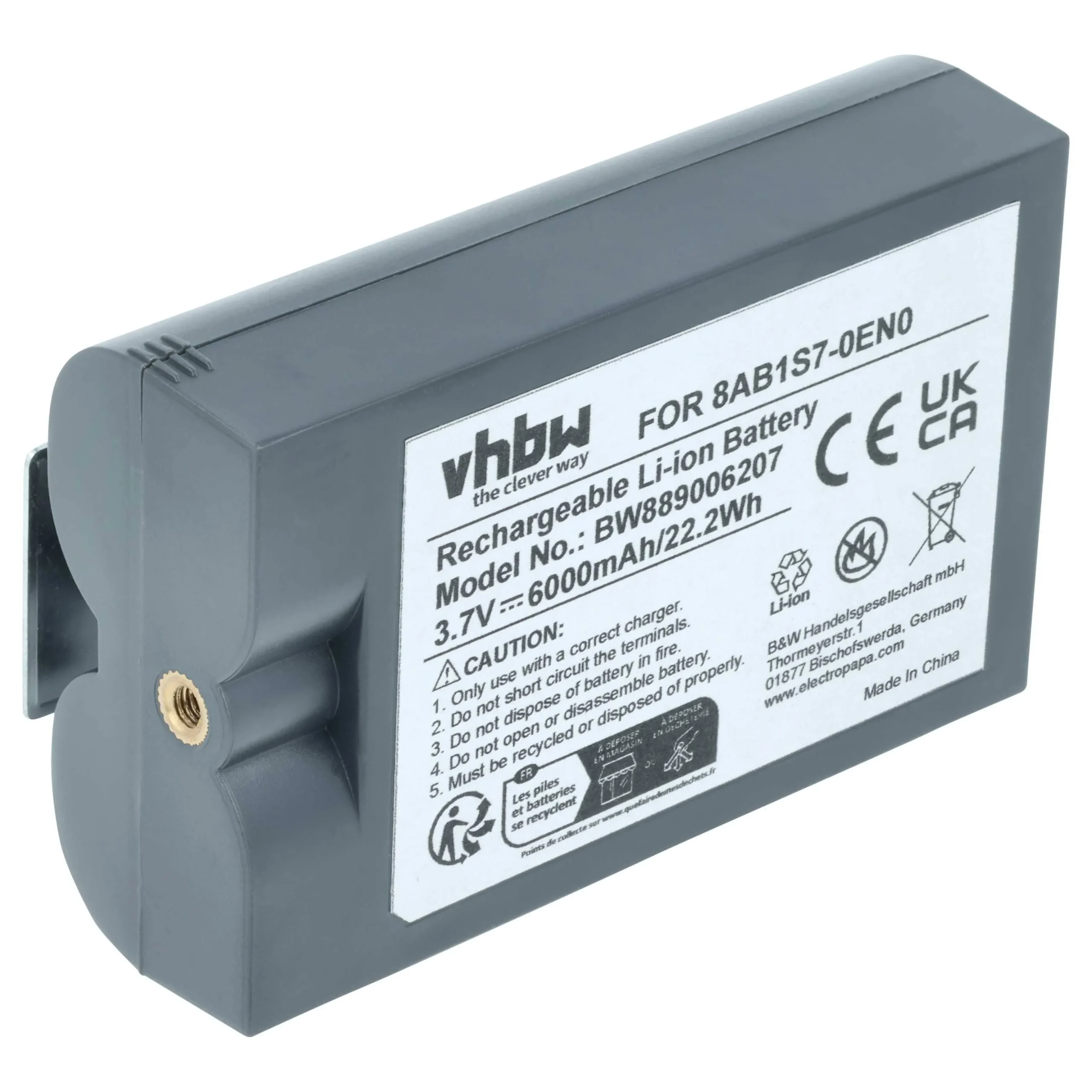 Batterie remplace Ring 8AB1S7-0EU0, V4 pour interphone Ring - 6000mAh 3,7V Li-ion - Video Doorbell Akku
