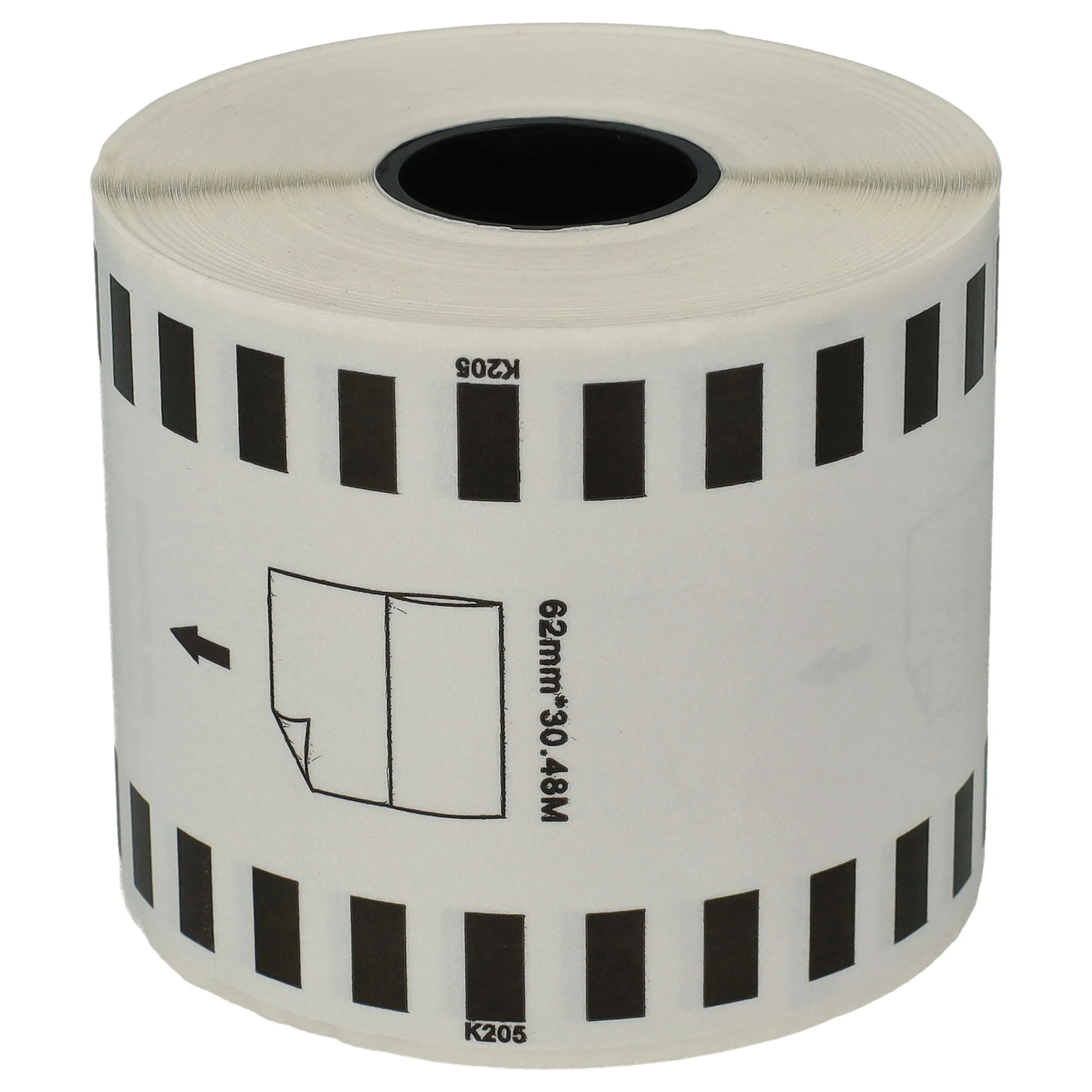 Étiquette remplacent Brother DK-22205 pour imprimante étiqueteuse - premium 62mm x 30,48m