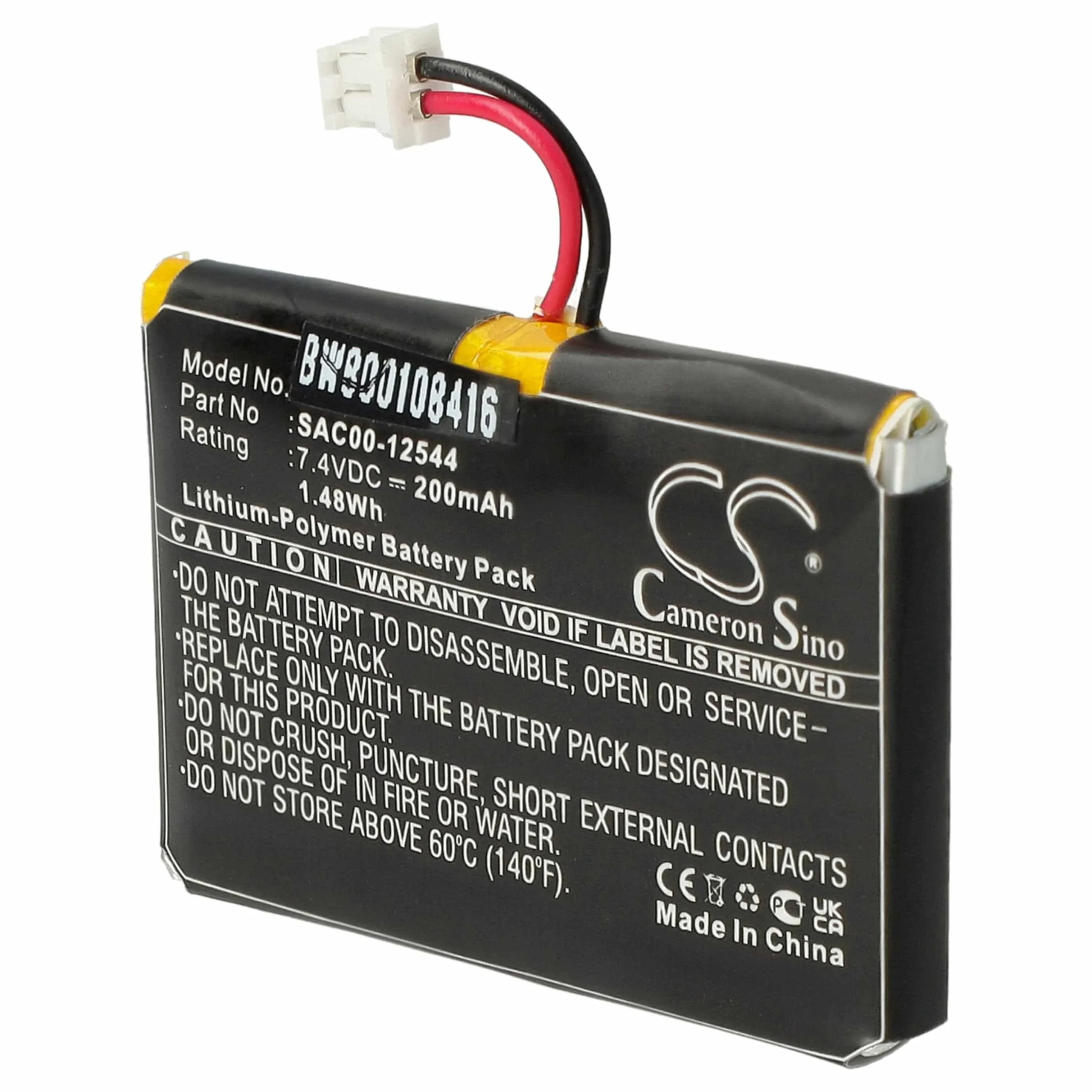 Batterie remplace Sportdog SAC00-12544 collier de dressage de chien SportDOG - 200mAh 7,4V Li-polymère