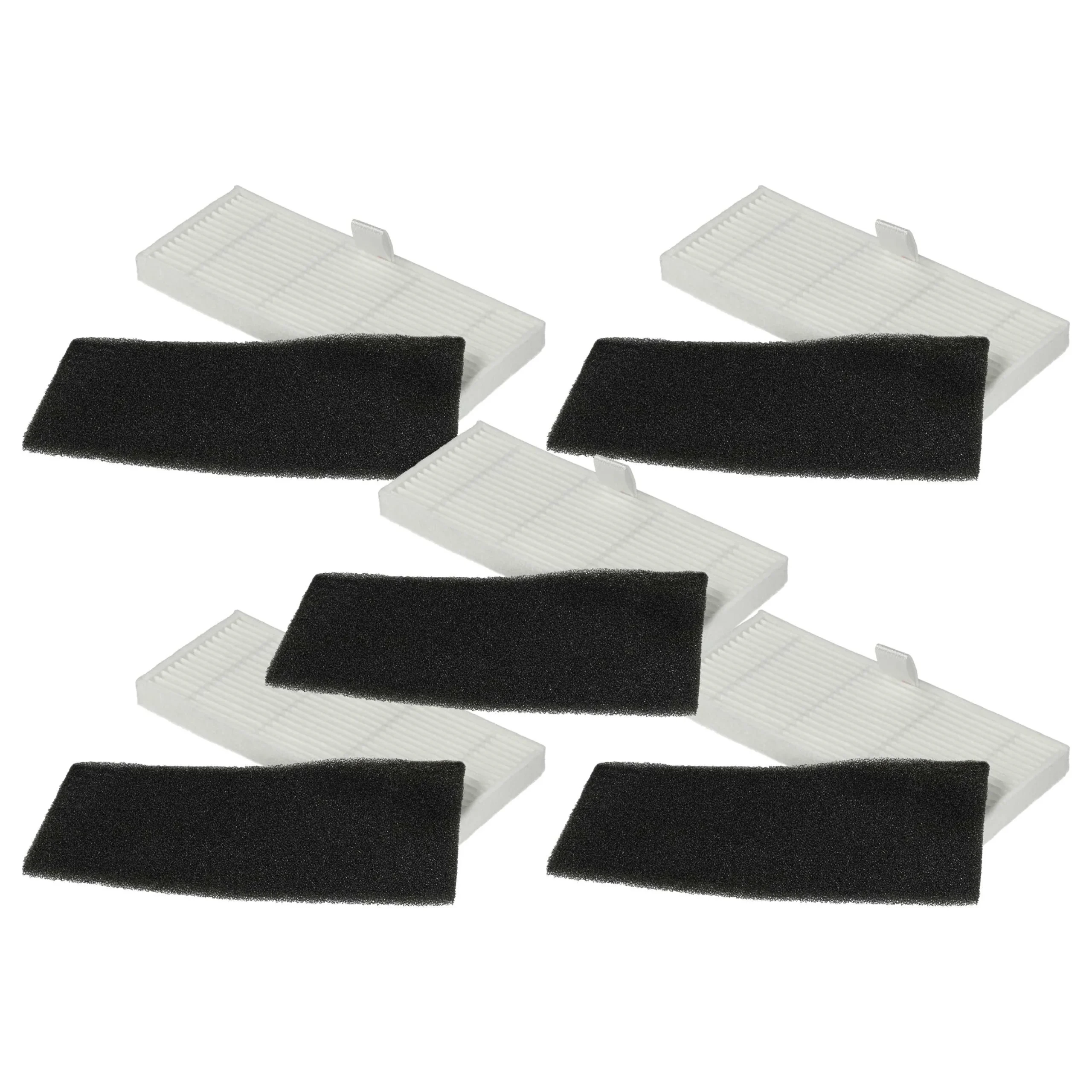Lot de 10x filtres filtre mousse, filtre particules fines pour aspirateur robot Proscenic M8 Pro - Accessoires pour aspirateur