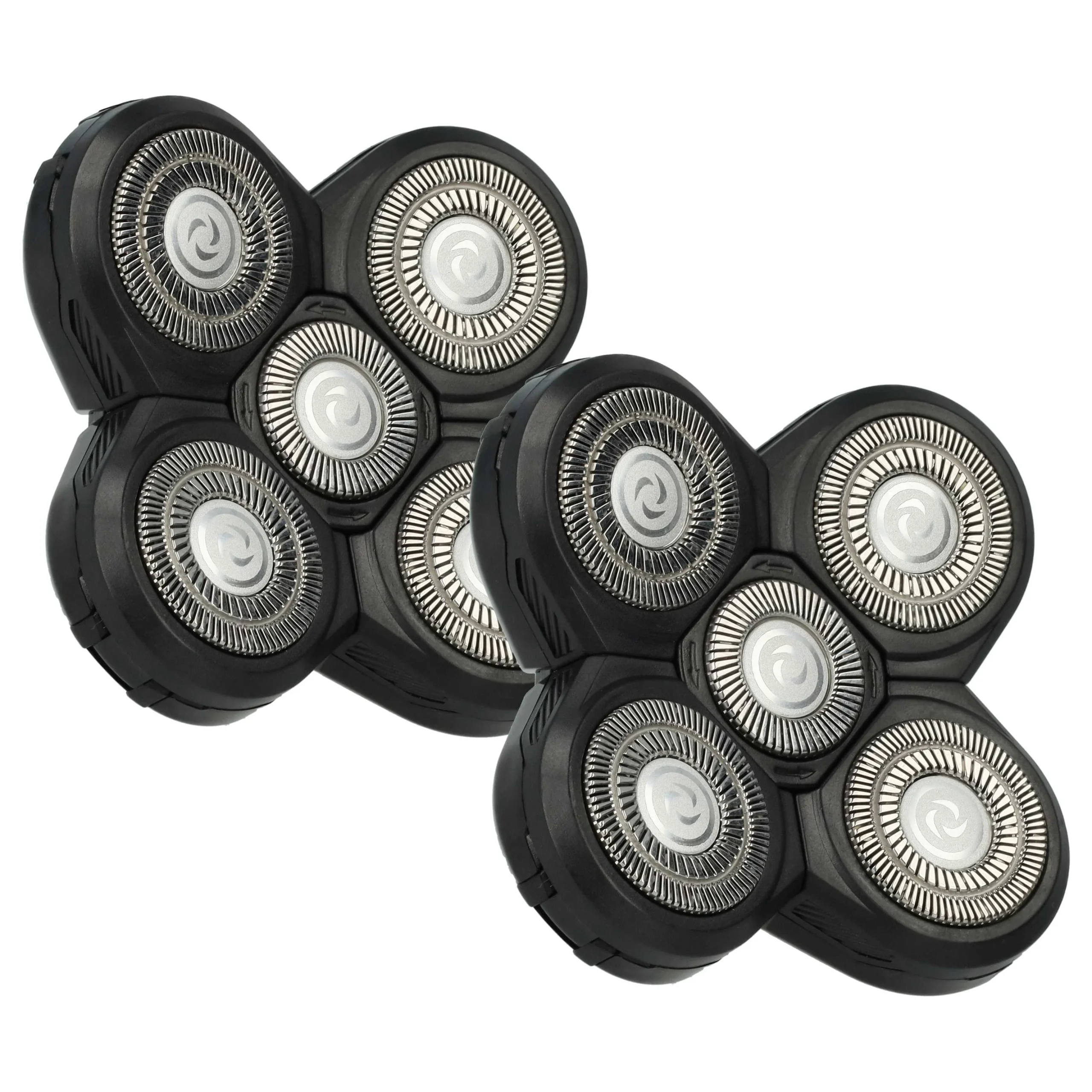 2x Têtes de rasoir remplace Philips RQ12, RQ50, RQ12+, RQ40 pour rasoir électrique Philips - noir